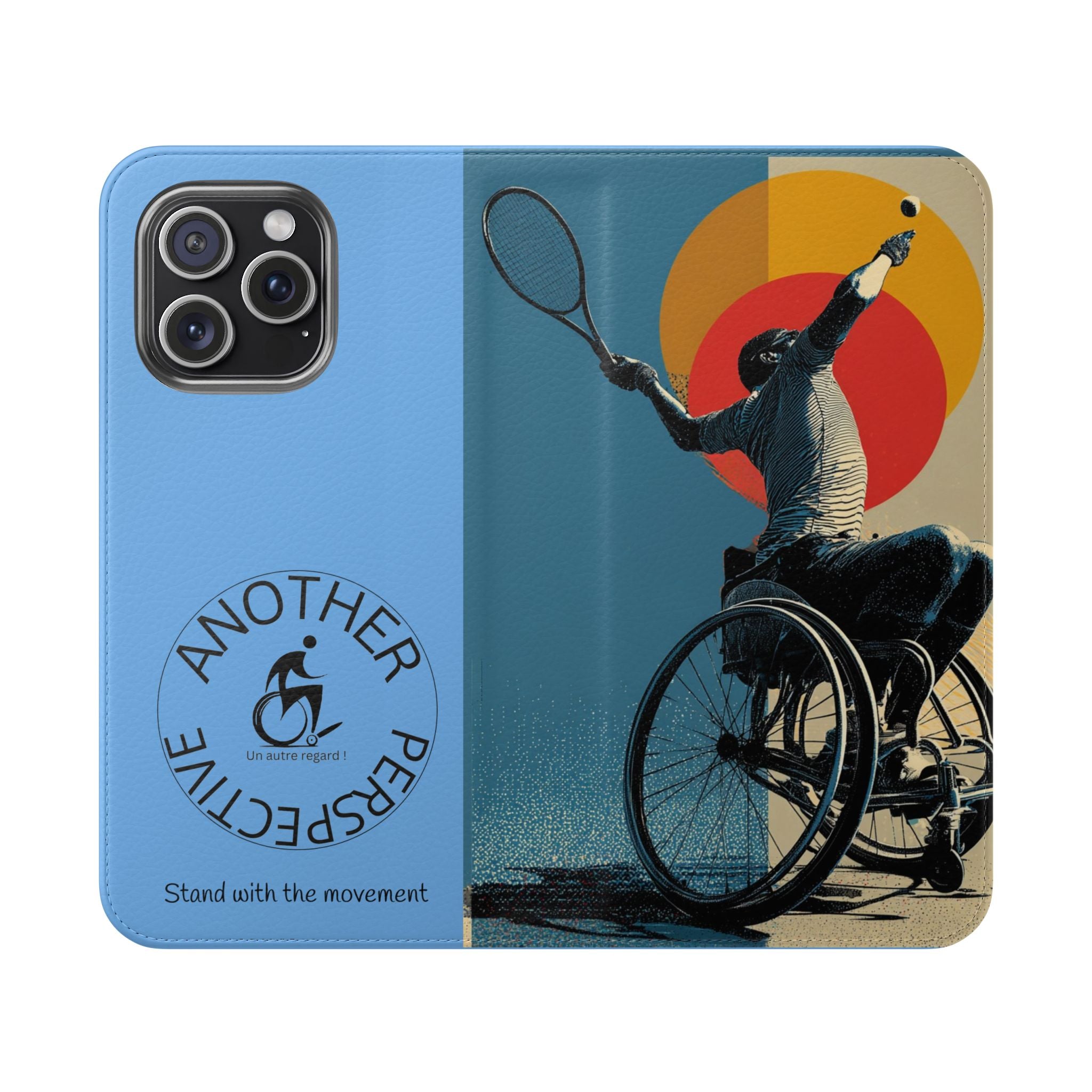 Sporty Flip Case for Athletes Tennis, Phone Wallet Cover, Stylish Mobile Case, Perfect Gift for Sports Fans, Functional Design