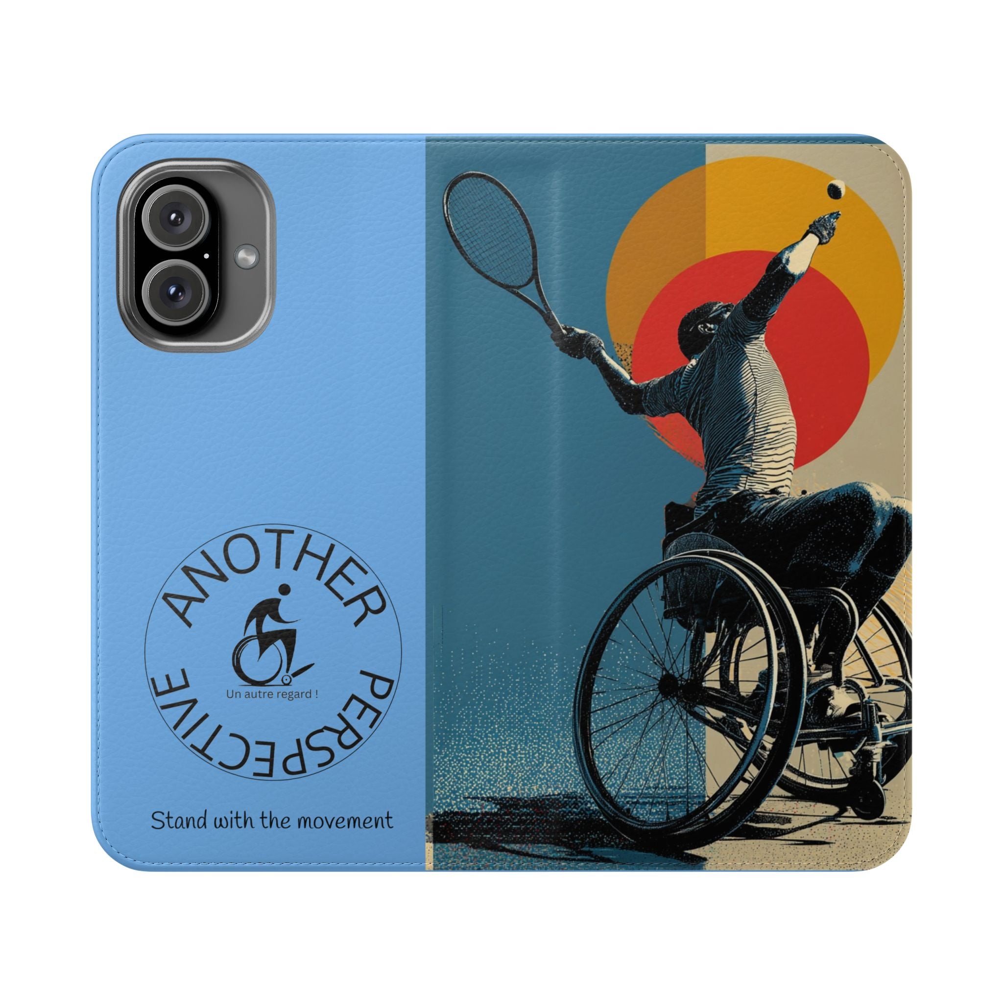 Sporty Flip Case for Athletes Tennis, Phone Wallet Cover, Stylish Mobile Case, Perfect Gift for Sports Fans, Functional Design