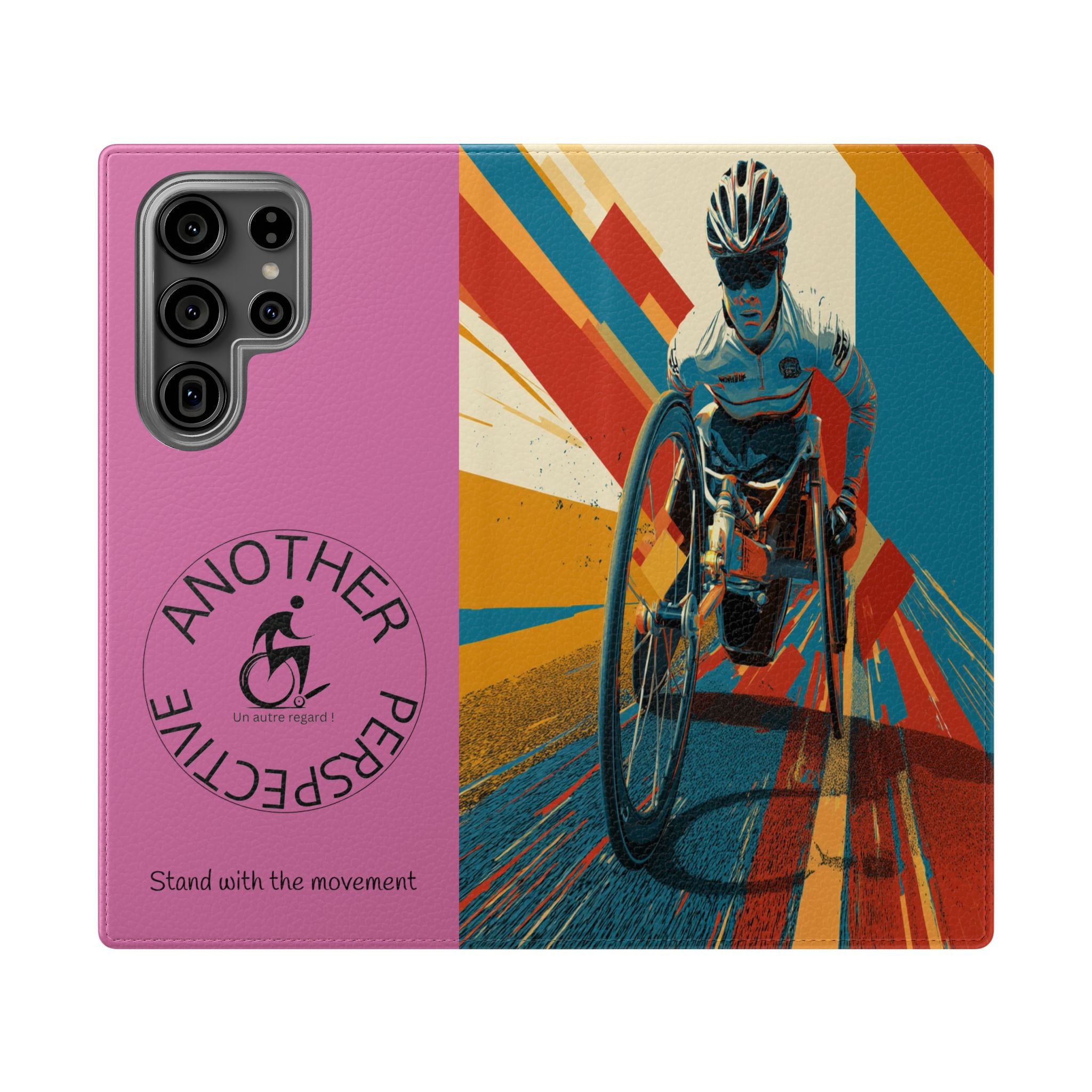 Inclusive Flip Cases for All Wheelchair, Phone Wallet, Strong & Stylish, Stand with the Movement, Perfect Gift, Everyday Use