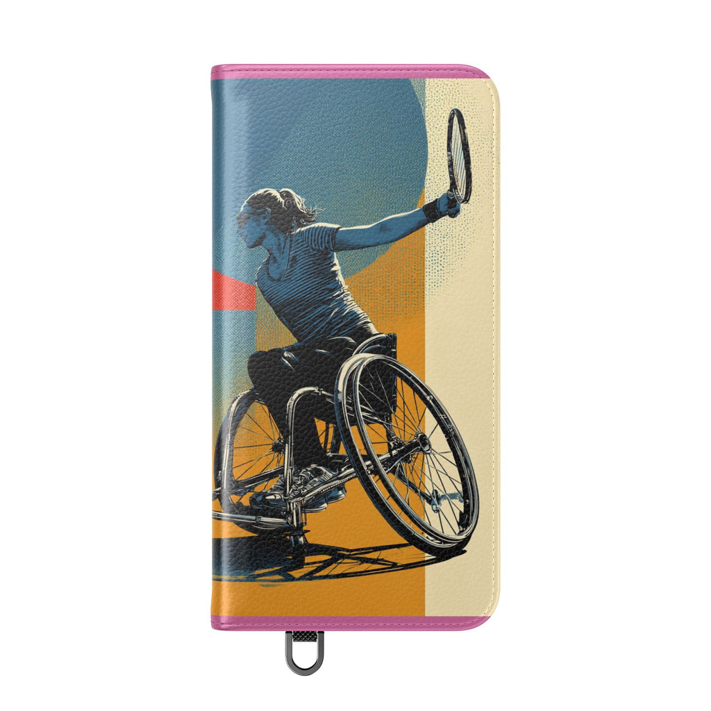 Sporty Flip Case for Athletes Tennis, Phone Wallet Cover, Stylish Mobile Case, Perfect Gift for Sports Fans, Functional Design