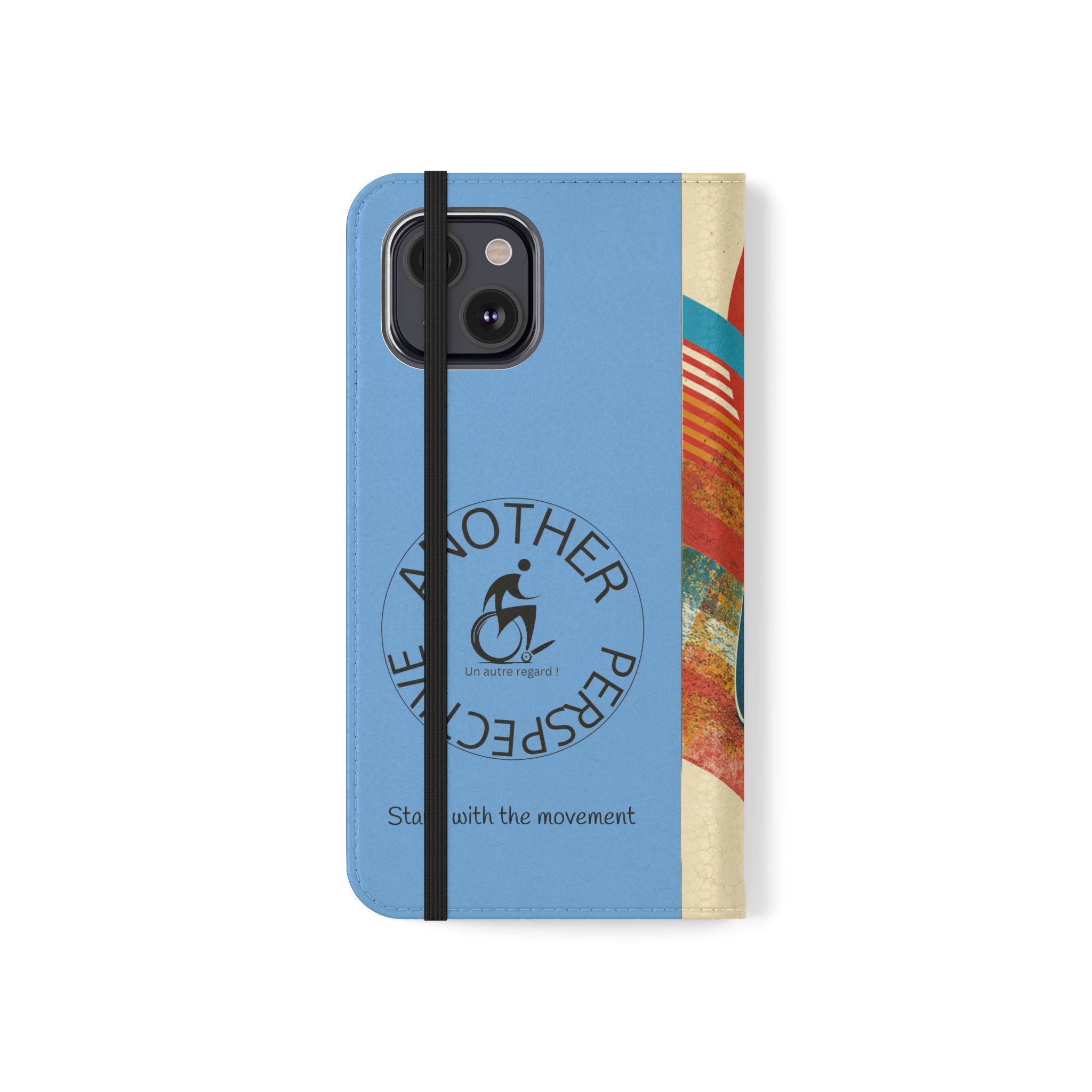 Mobility Advocate Flip Case for Phone Wheelchair, Supportive Gift for Activists, Stylish Wallet Phone Case, Perfect for Everyday Use