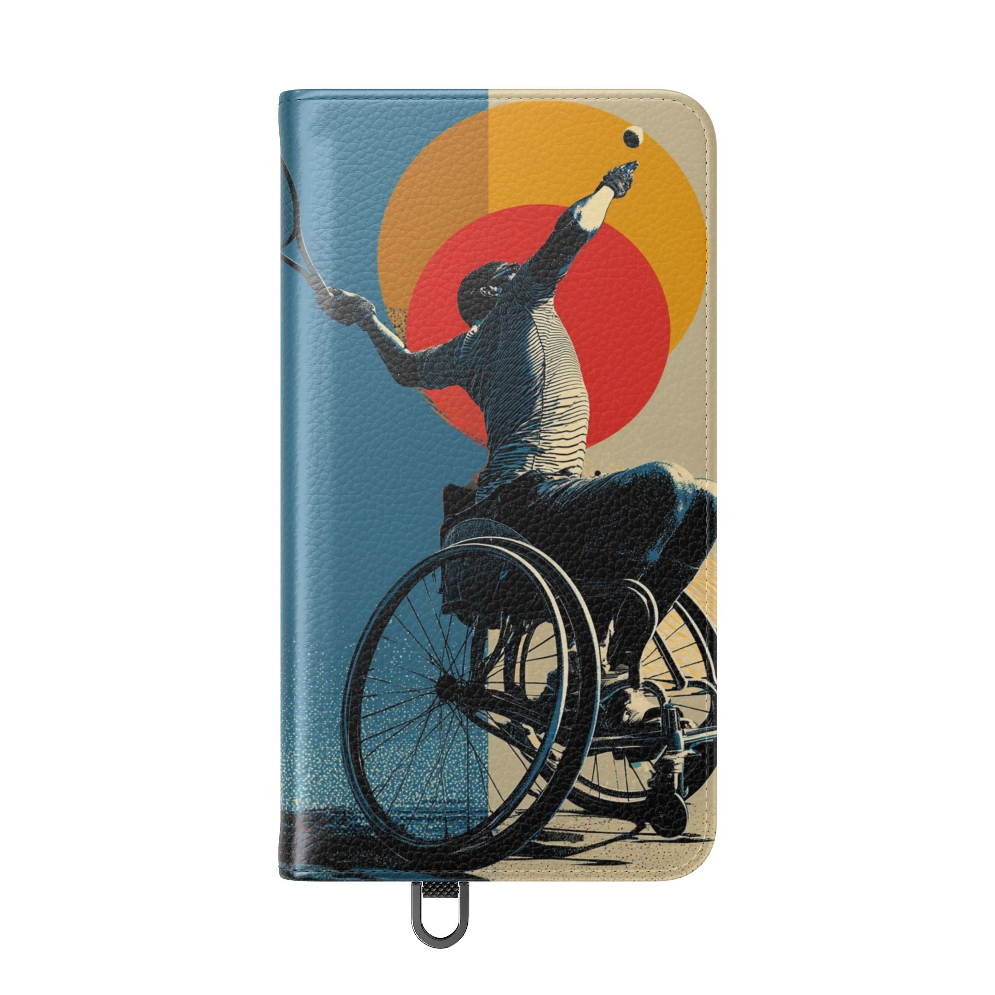 Sporty Flip Case for Athletes Tennis, Phone Wallet Cover, Stylish Mobile Case, Perfect Gift for Sports Fans, Functional Design