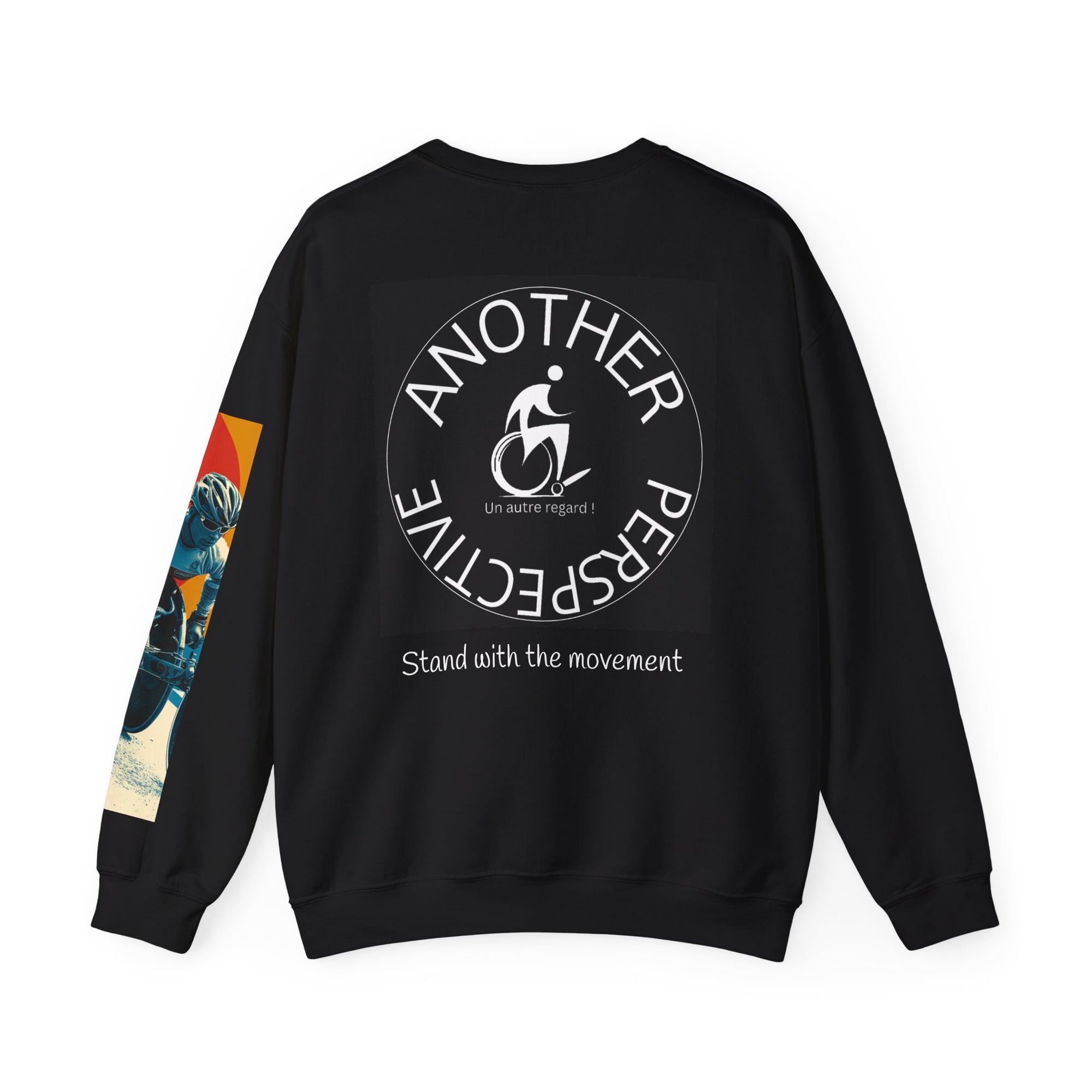 Inclusive WheelChair Course Sports Themed Sweatshirt for Empowerment, Unisex Heavy Blend Crewneck, Inspirational Gift for Activists