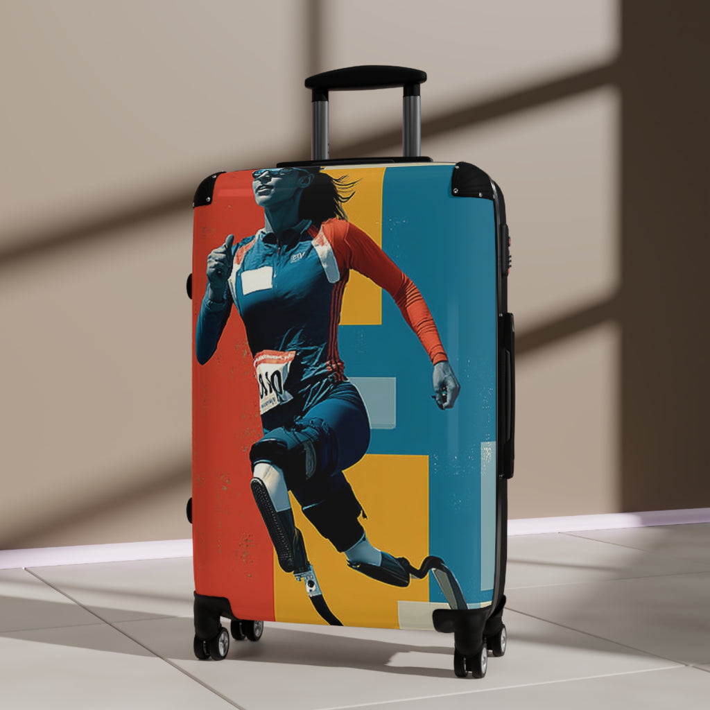 Wheelchair Course Athlete Suitcase - Travel Gear for Adaptive Sports, Unique Luggage, Inspirational Gift, Mobility Travel, Adventure Bag