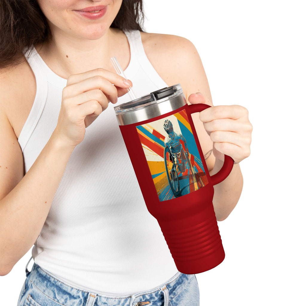 Vibrant Insulated Travel Mug, 40oz | Stylish Drinkware for Outdoor Adventures, Sports, Travel, Gifts