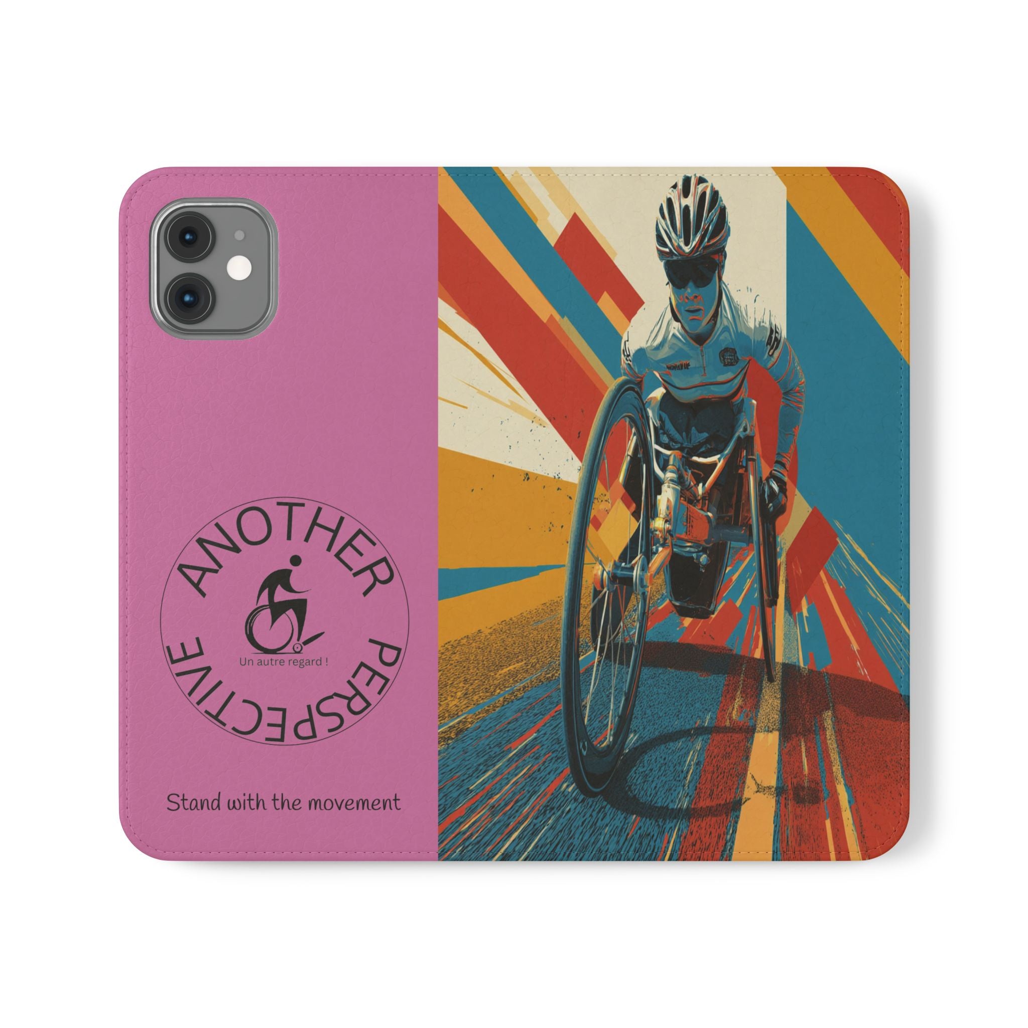 Inclusive Flip Cases for All Wheelchair, Phone Wallet, Strong & Stylish, Stand with the Movement, Perfect Gift, Everyday Use