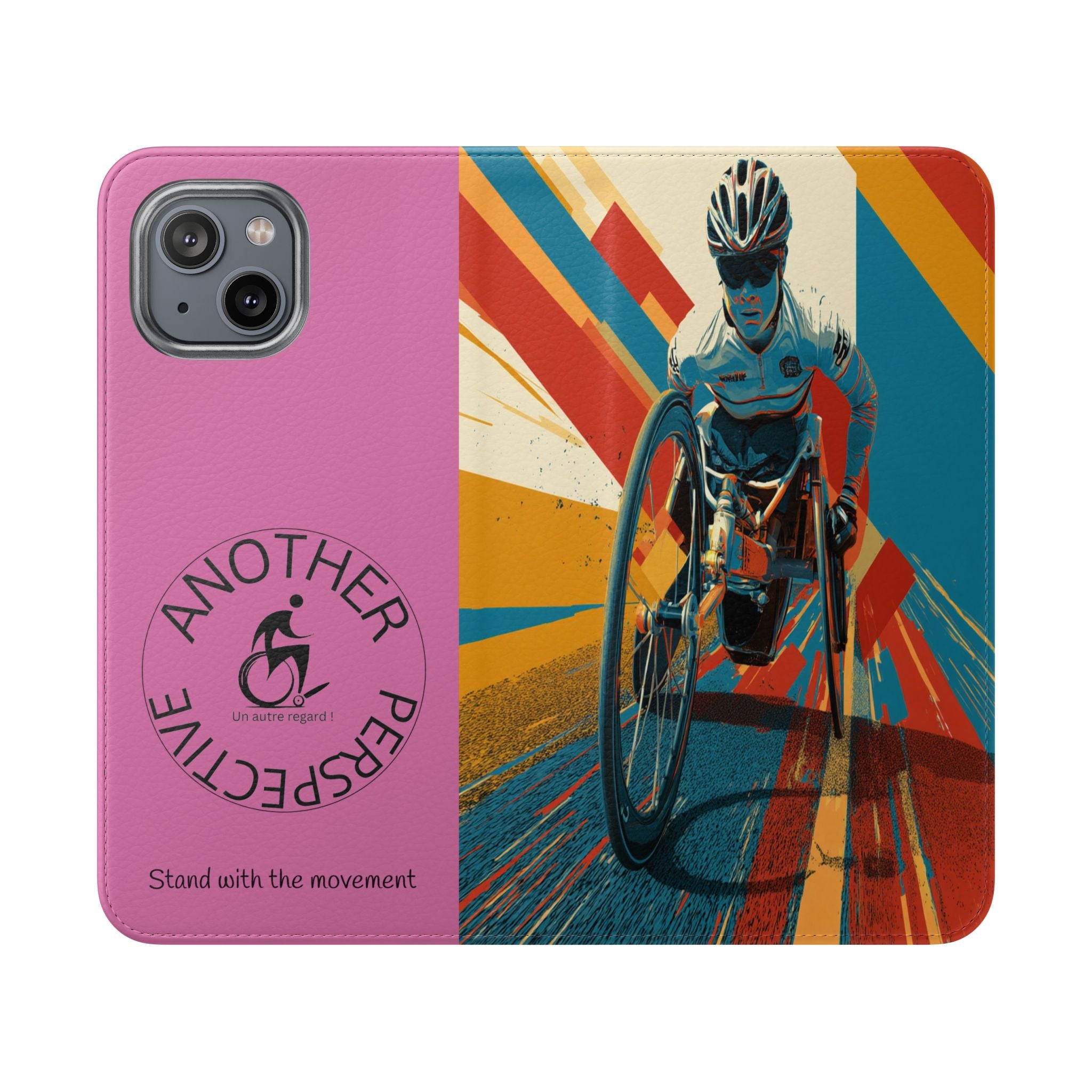 Inclusive Flip Cases for All Wheelchair, Phone Wallet, Strong & Stylish, Stand with the Movement, Perfect Gift, Everyday Use