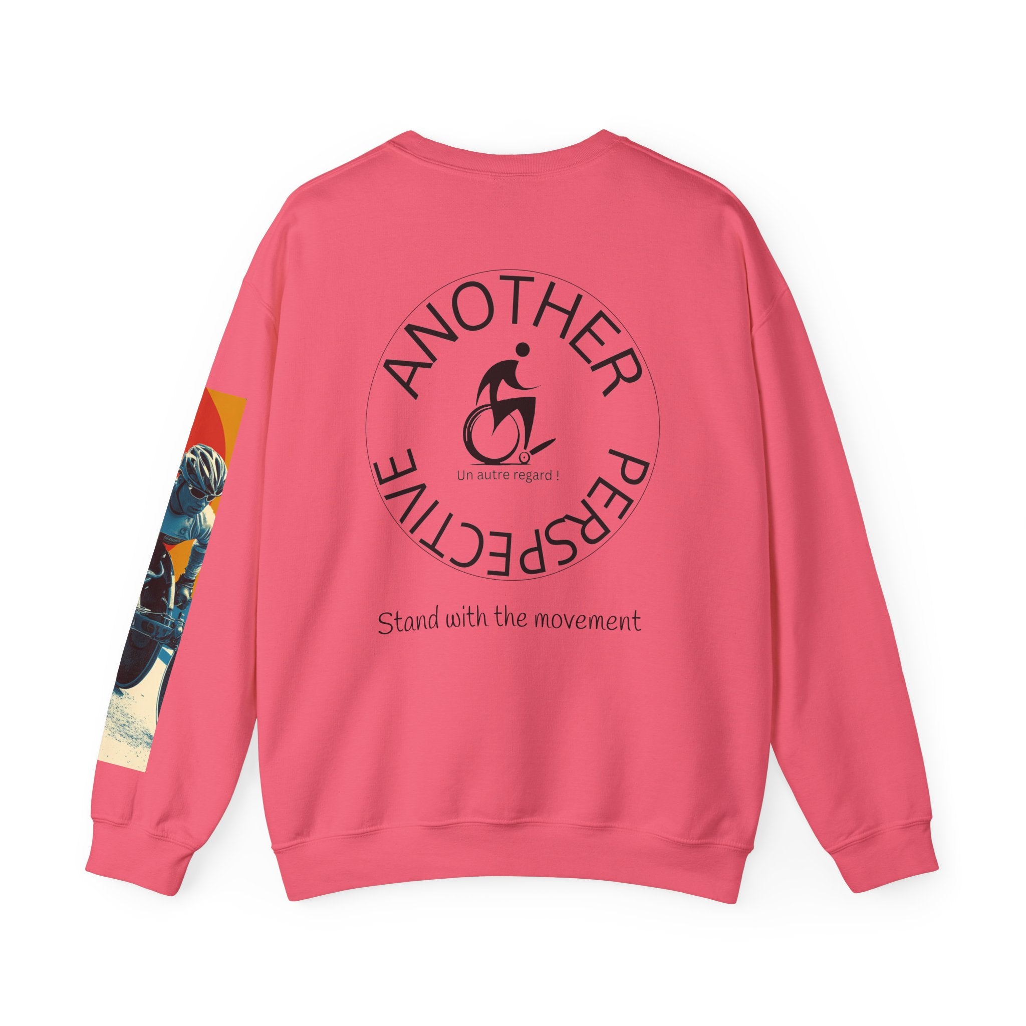 Inclusive WheelChair Course Sports Themed Sweatshirt for Empowerment, Unisex Heavy Blend Crewneck, Inspirational Gift for Activists