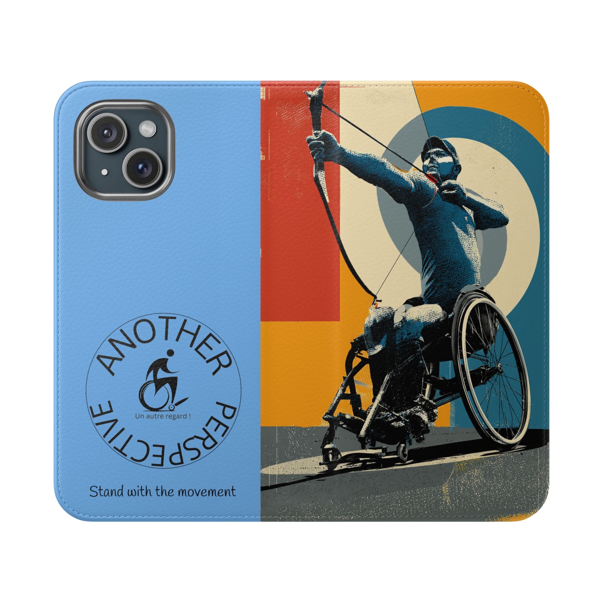 Sporty Flip Case for Athletes Archery, Phone Wallet Cover, Stylish Mobile Case, Perfect Gift for Sports Fans, Functional Design