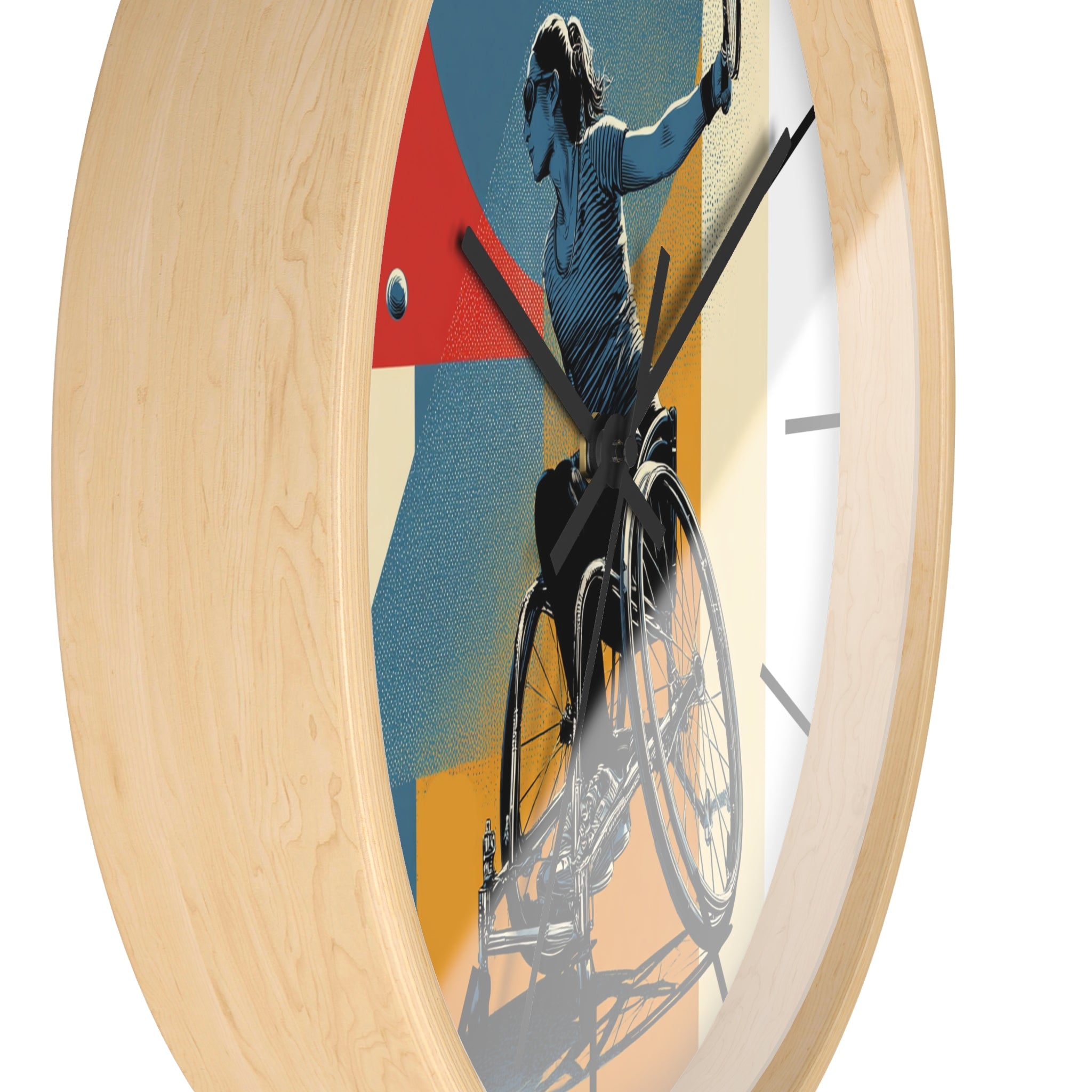Motivational Sports Tennis Wall Clock, Inspirational Decor for Athletes, Fitness Gift, Perfect for Home Gym, Competition, or Office