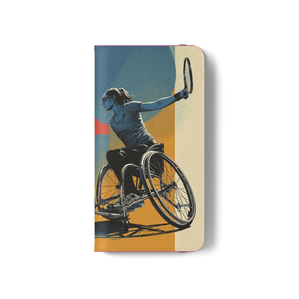Sporty Flip Case for Athletes Tennis, Phone Wallet Cover, Stylish Mobile Case, Perfect Gift for Sports Fans, Functional Design
