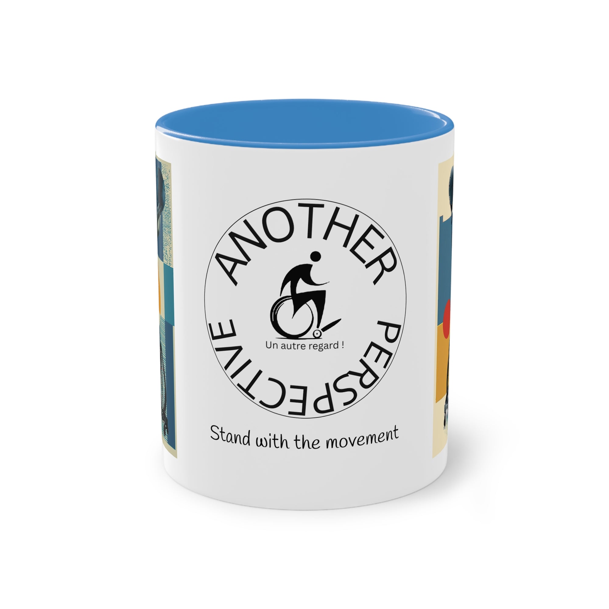 Dynamic Two-Tone Coffee Mug Basket,  Ideal Gift for Athletes, Motivational Morning Caffeine Boost, Sports Lover Cup