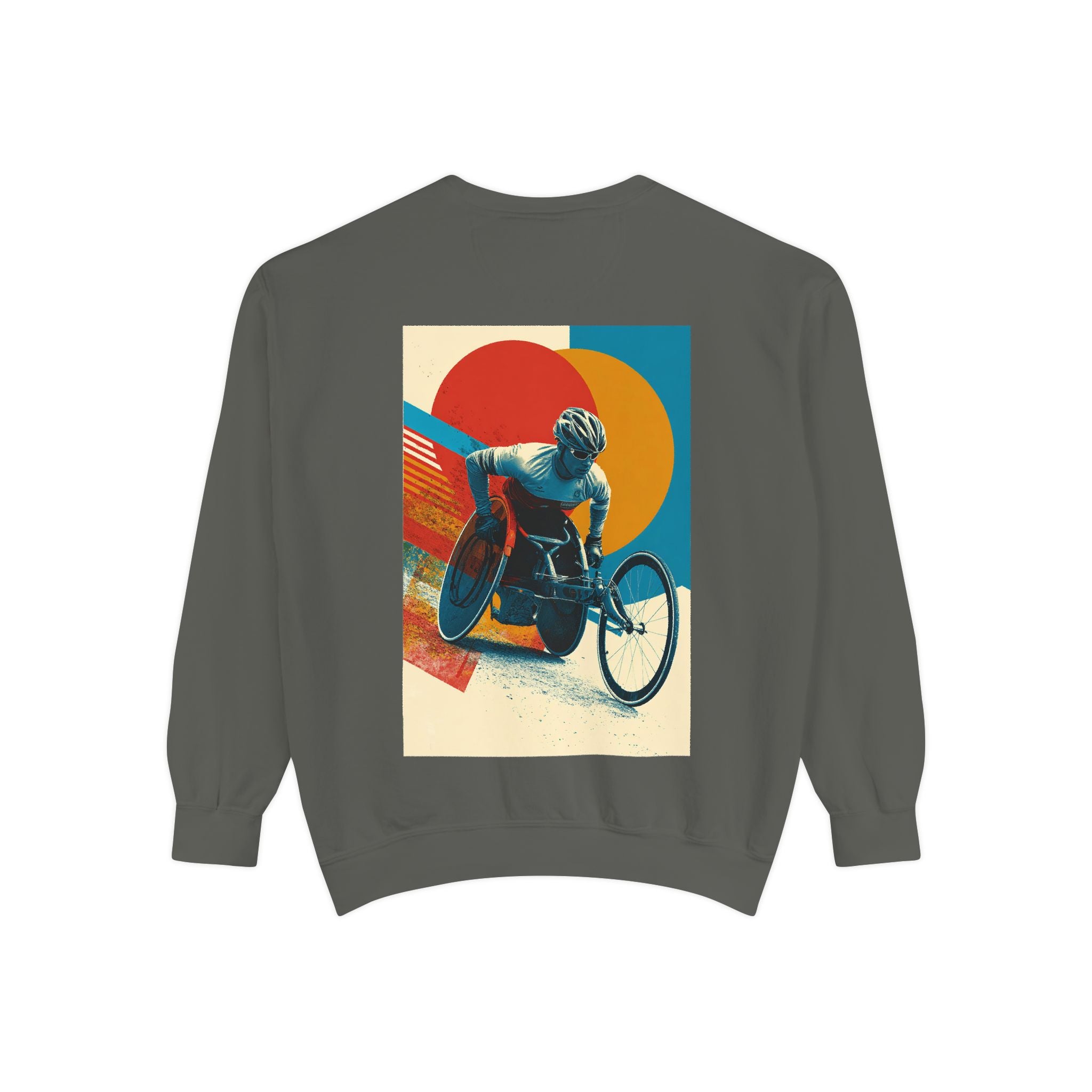 Inspirational Unisex Sweatshirt - Motivational Sports Wheelchair course Design | Perfect for Coaches, Athletes, Gifts, Casual Wear, and Events