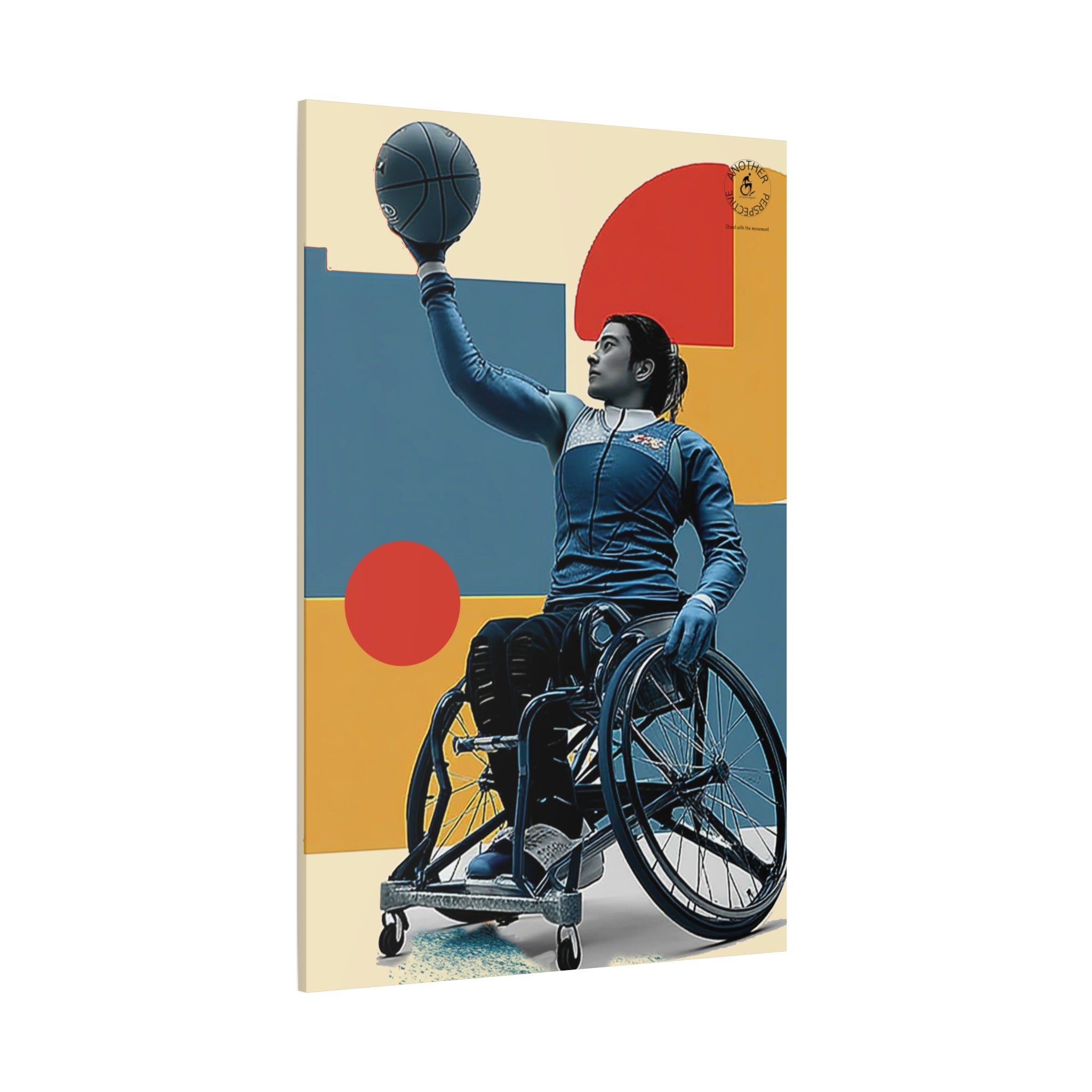 Empowering Wheelchair Basket Canvas Art, Inspirational Wall Decor, Motivational Home Decor, Unique Gift for Sports Enthusiasts, [...]