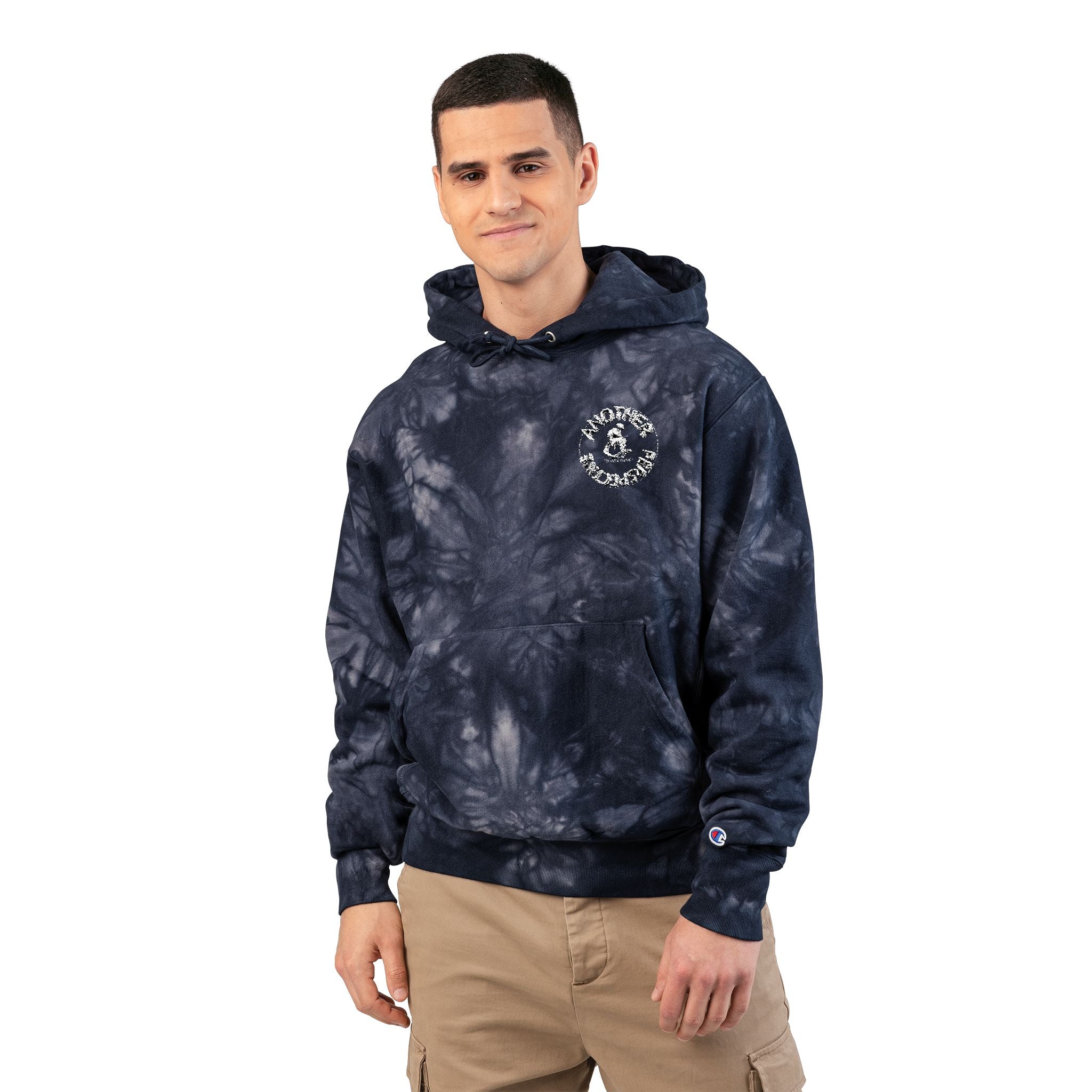 Unisex Tie-Dye Hoodie with Embroidery, Cozy Casual Wear, Perfect for Gifting, Trendy Hoodie, Everyday Style