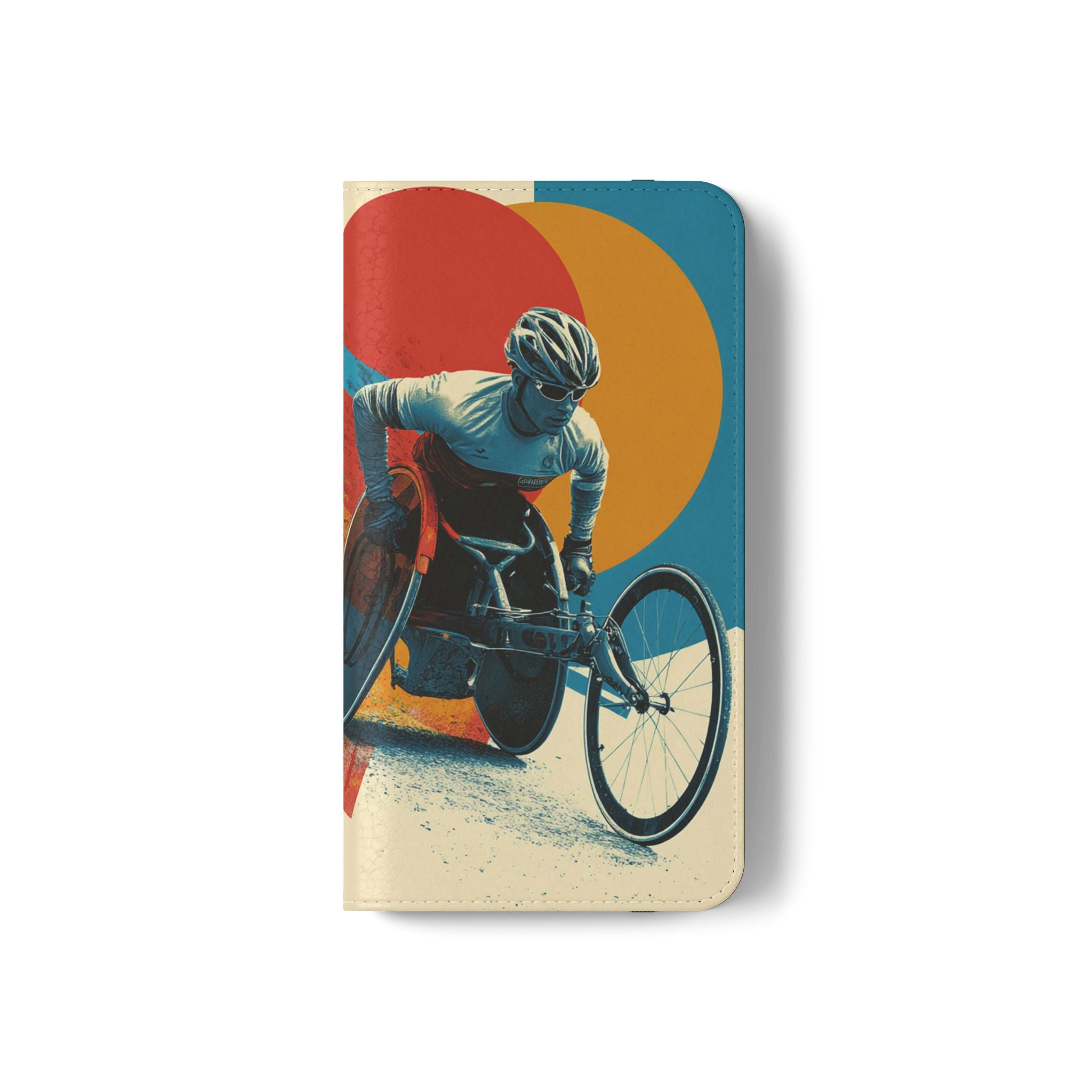 Mobility Advocate Flip Case for Phone Wheelchair, Supportive Gift for Activists, Stylish Wallet Phone Case, Perfect for Everyday Use