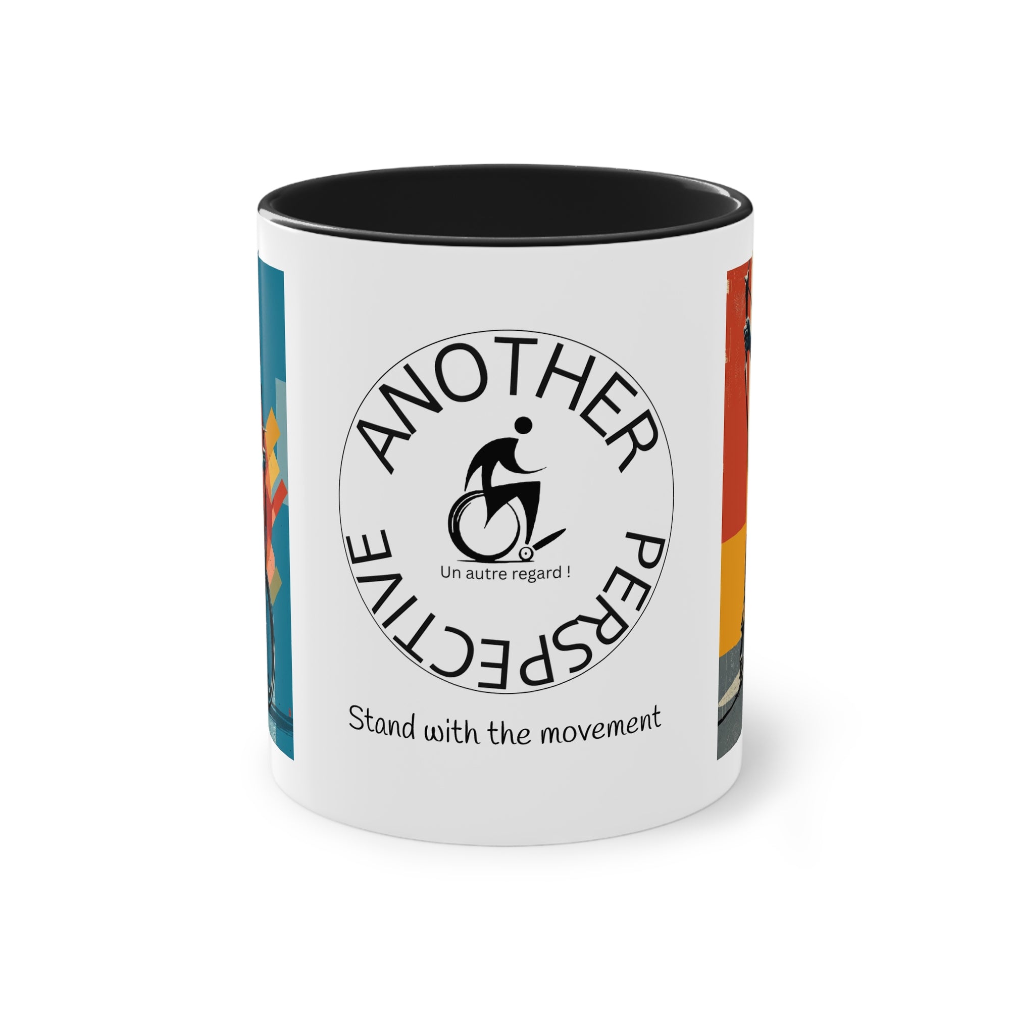 Dynamic Two-Tone Coffee Mug Archery,  Ideal Gift for Athletes, Motivational Morning Caffeine Boost, Sports Lover Cup