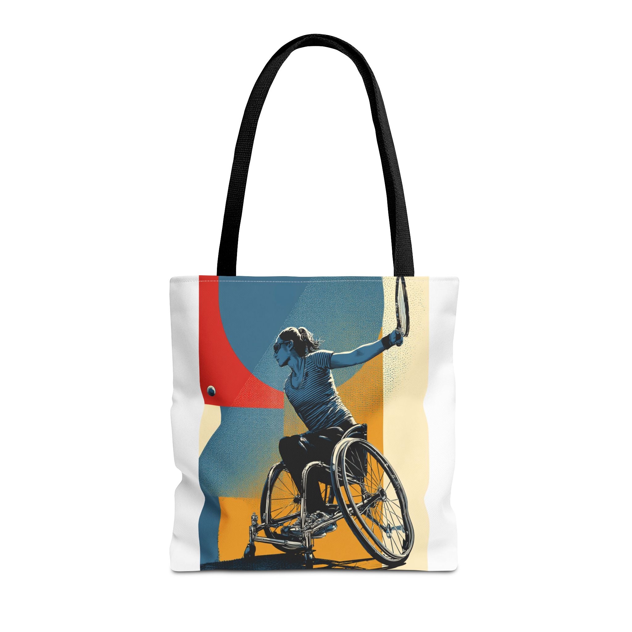 Inspirational Wheelchair Sports Tote Bag | Motivational Gym Bag, Everyday Use, Eco-Friendly Gift, Unique Sporty Design