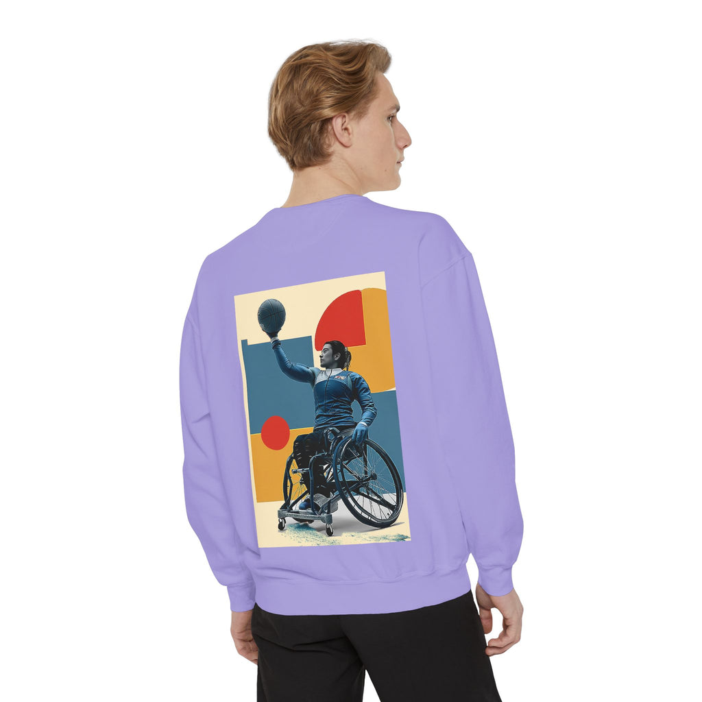 Inspirational Unisex Sweatshirt - Motivational Sports Basket Design | Perfect for Coaches, Athletes, Gifts, Casual Wear, and Events