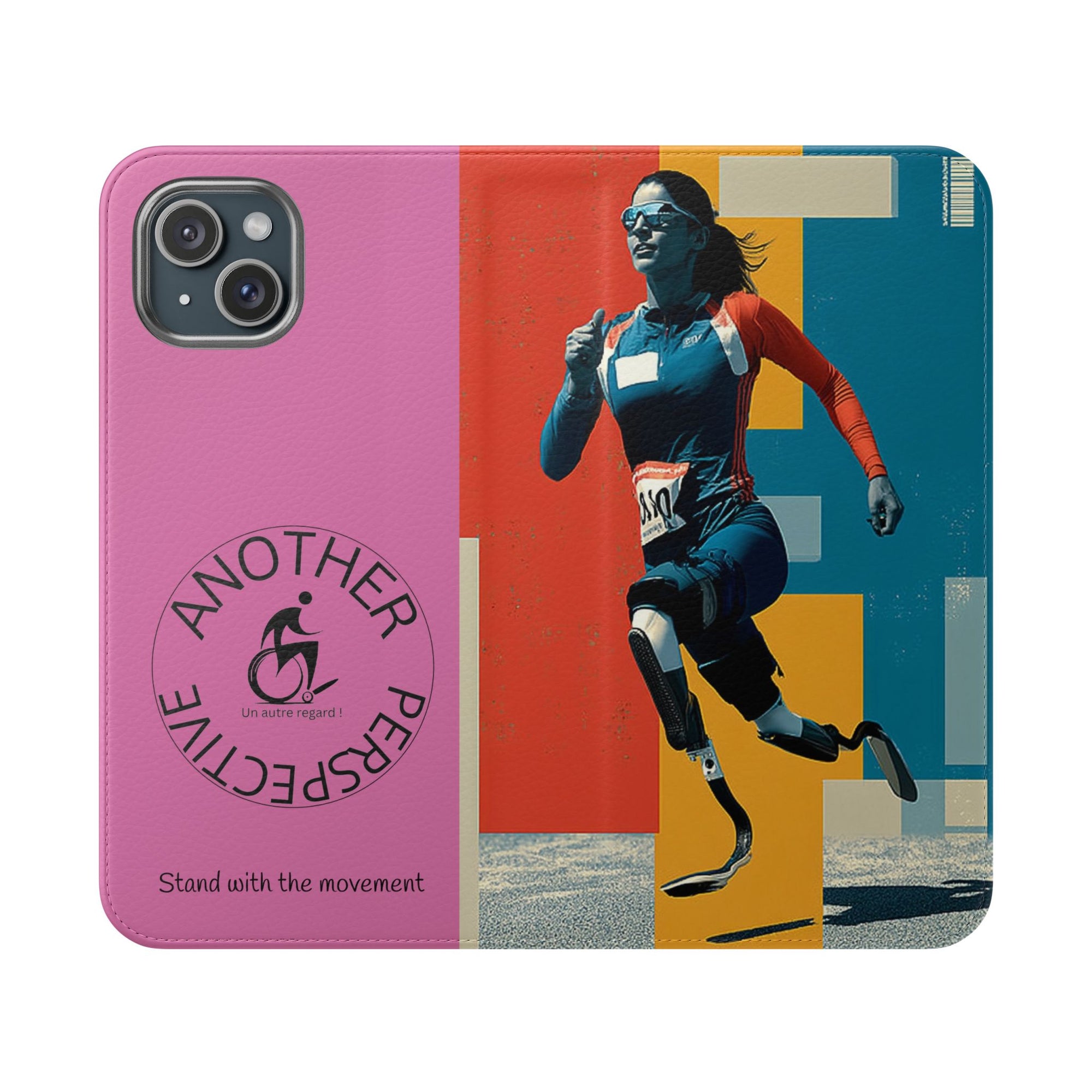 Empowering Flip Cases for Smartphones Course| Stand with the Movement, Stylish Phone Cover, Unique Gift, Inclusive Design, Support Accessibility
