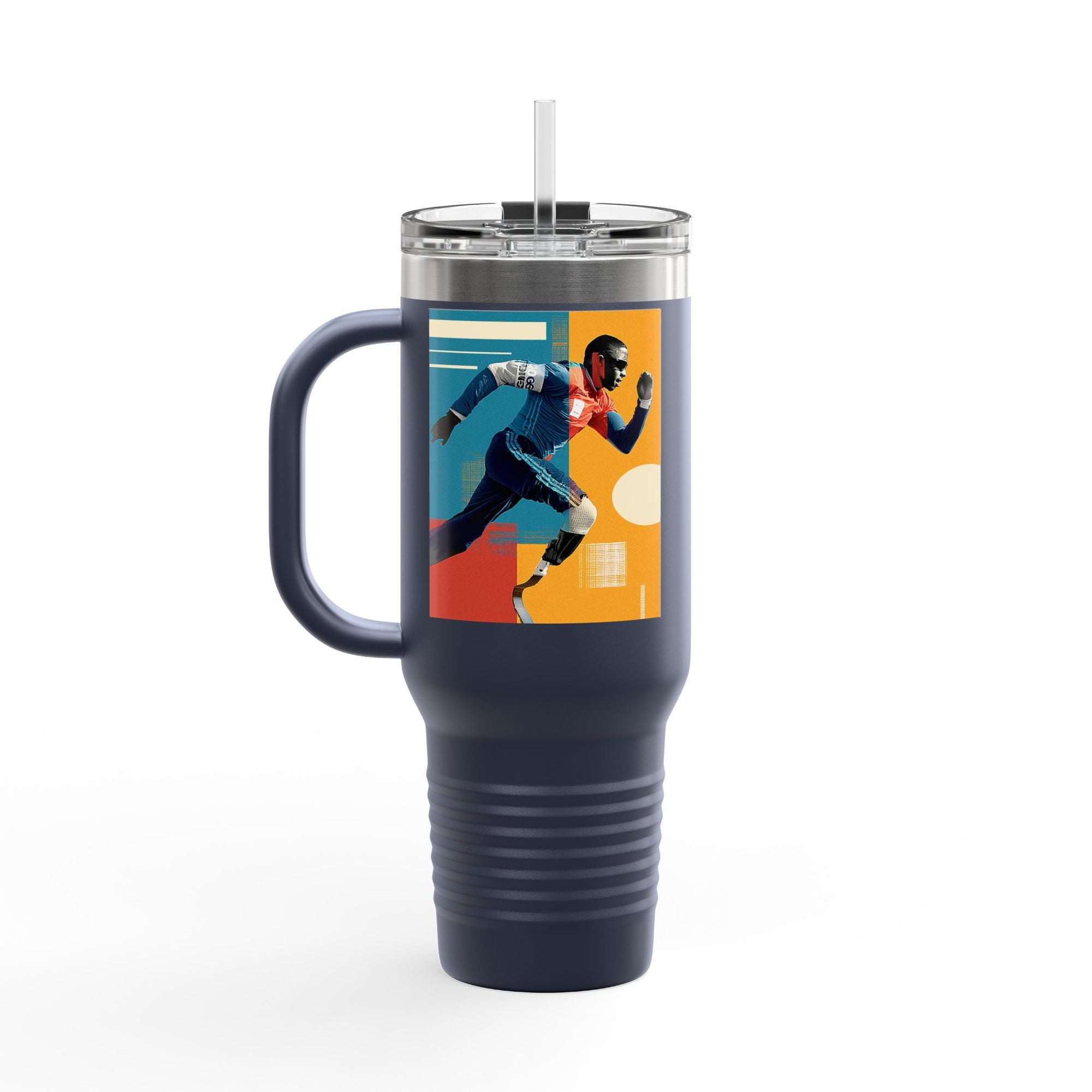 Vibrant Insulated Travel Mug, 40oz | Stylish Drinkware for Outdoor Adventures, Sports, Travel, Gifts