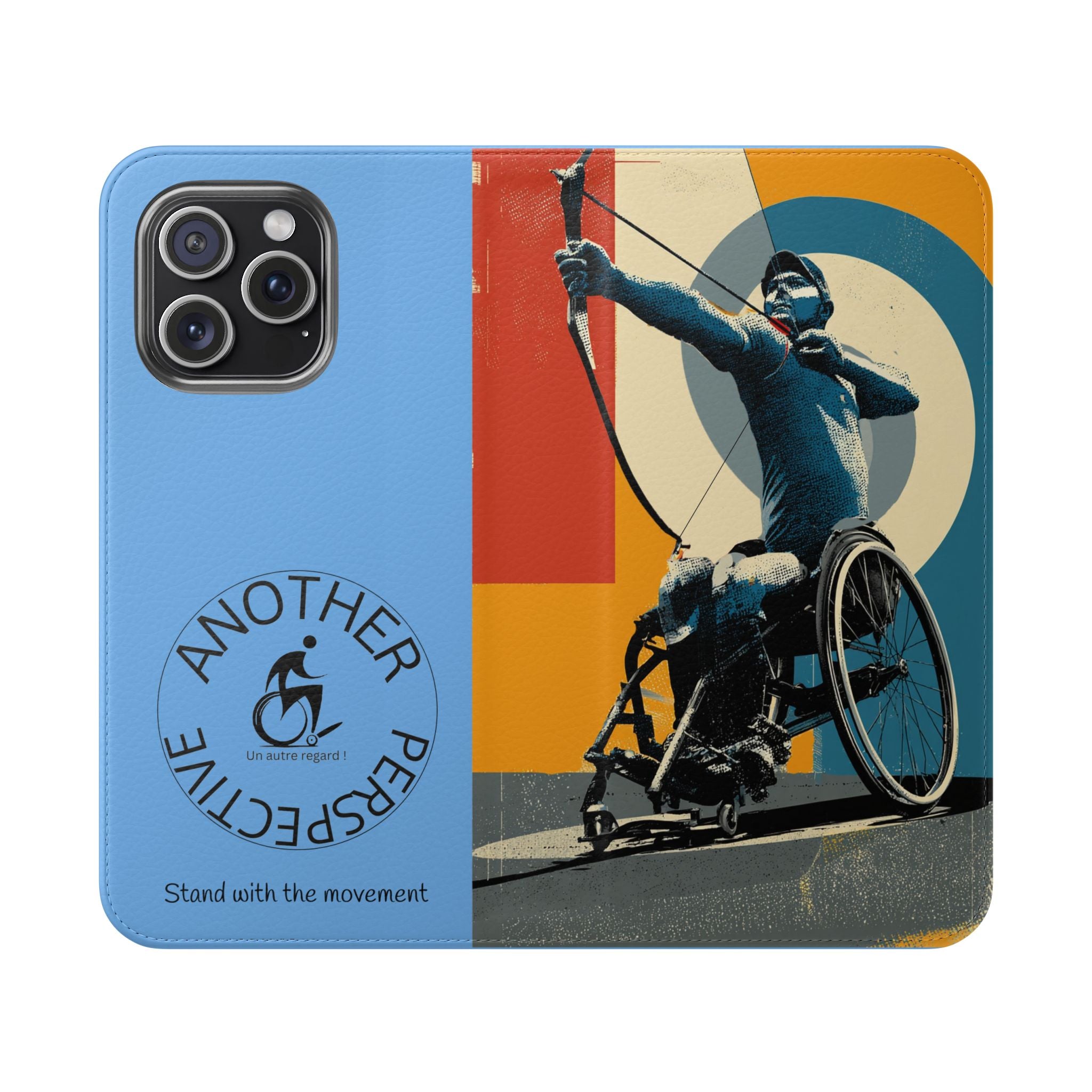 Sporty Flip Case for Athletes Archery, Phone Wallet Cover, Stylish Mobile Case, Perfect Gift for Sports Fans, Functional Design