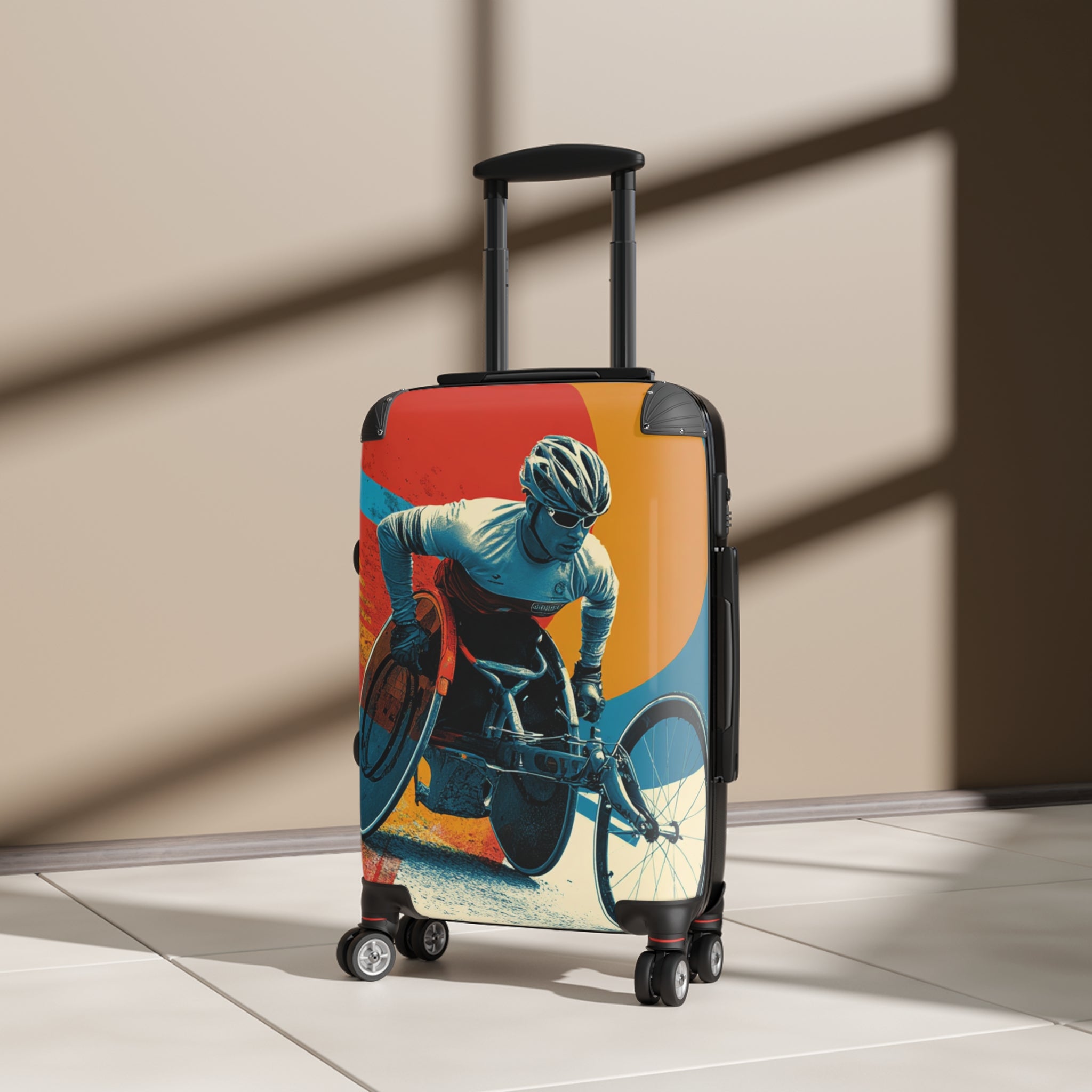 Wheelchair Athlete Suitcase - Travel Gear for Adaptive Sports, Unique Luggage, Inspirational Gift, Mobility Travel, Adventure Bag
