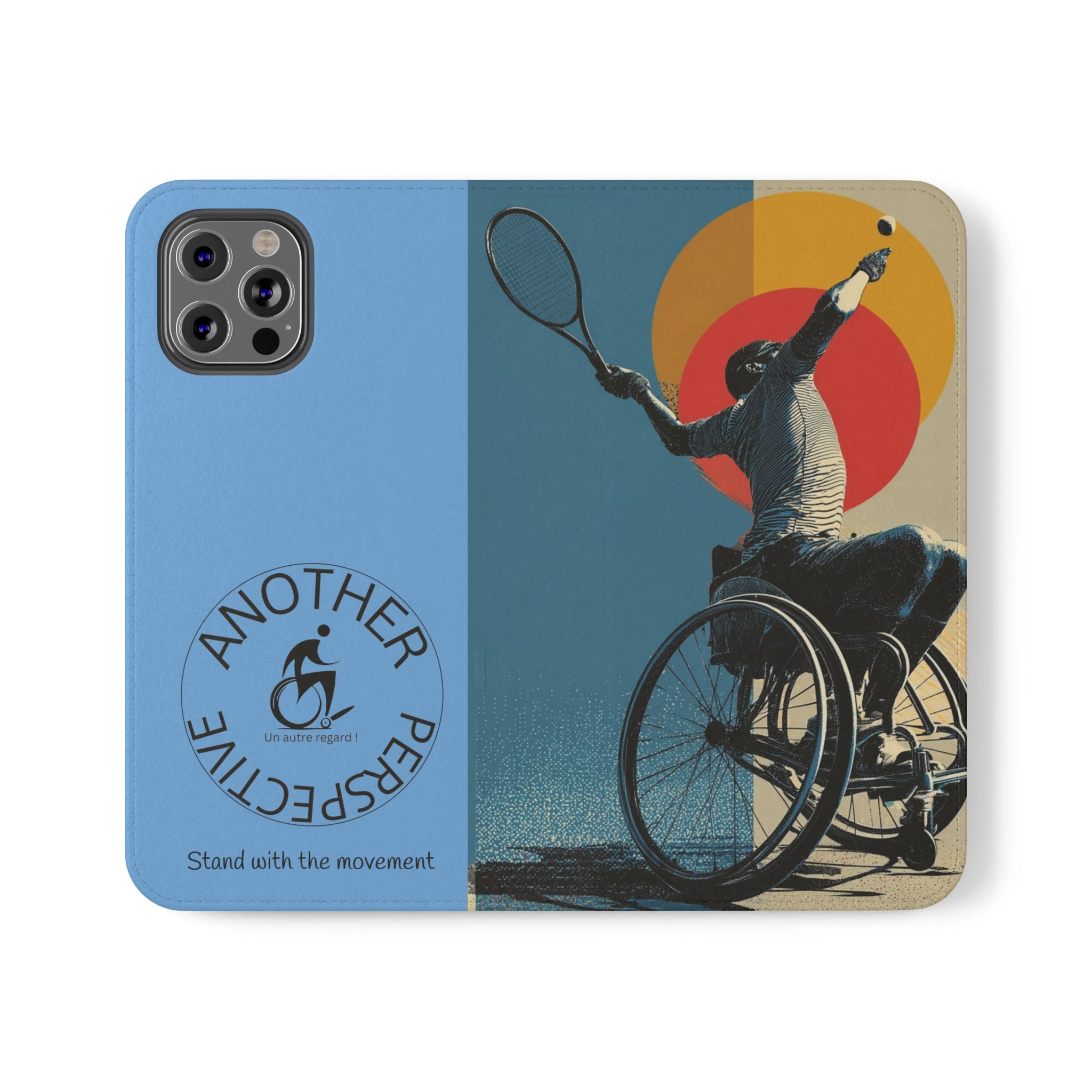 Sporty Flip Case for Athletes Tennis, Phone Wallet Cover, Stylish Mobile Case, Perfect Gift for Sports Fans, Functional Design