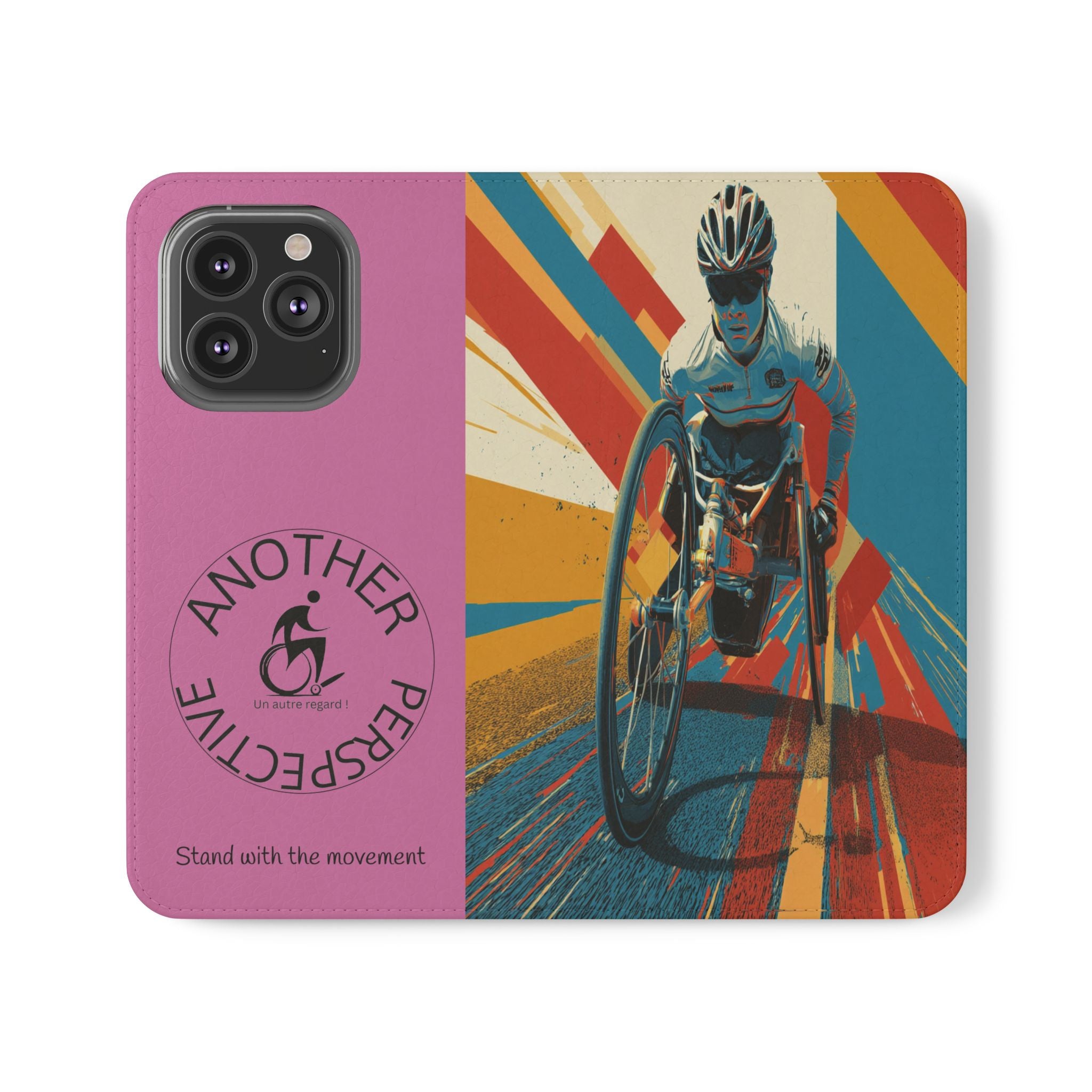 Inclusive Flip Cases for All Wheelchair, Phone Wallet, Strong & Stylish, Stand with the Movement, Perfect Gift, Everyday Use