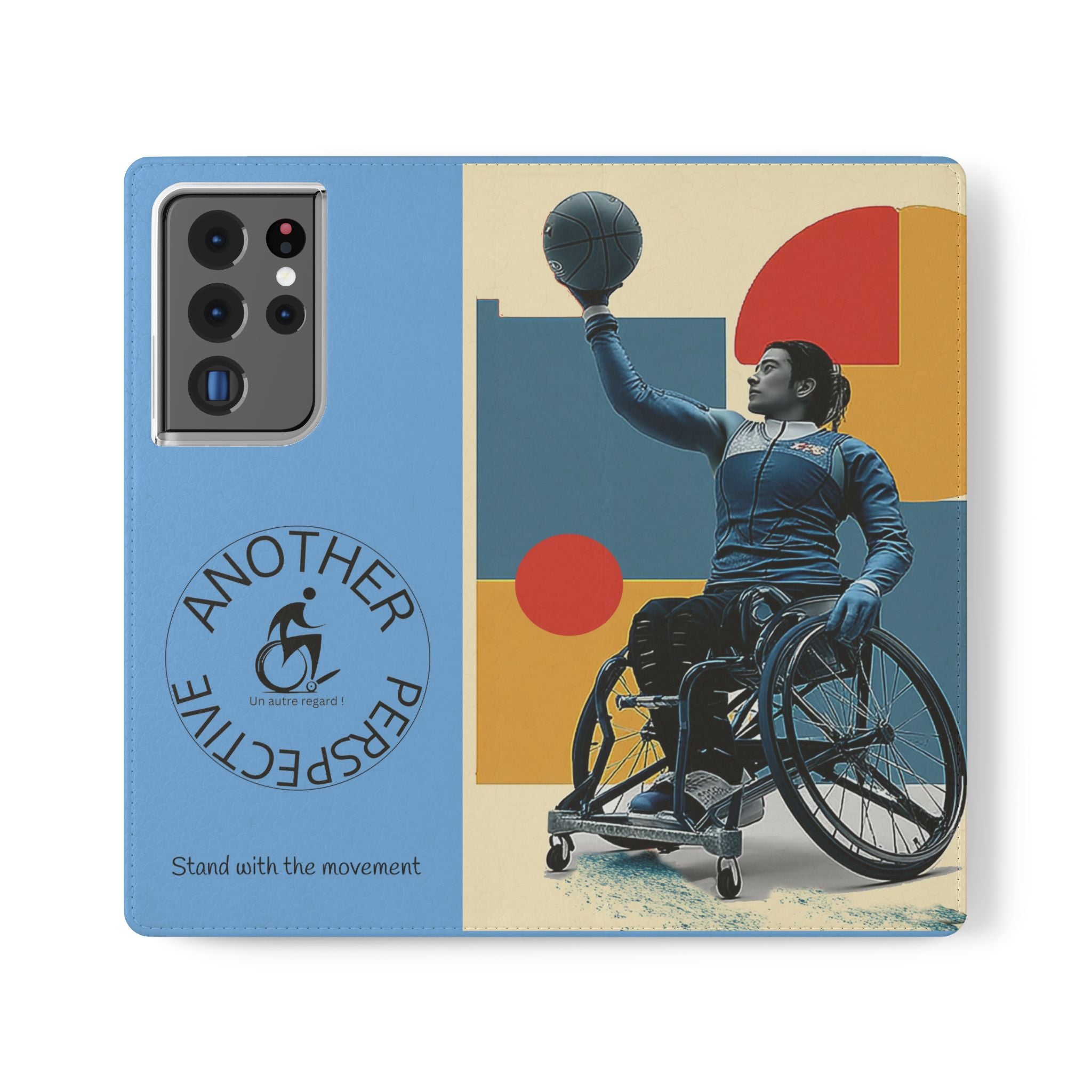 Adaptive Flip Cases for Empowerment, Wheelchair Basketball, Disability Awareness, Inspirational Gifts, Supportive Accessories