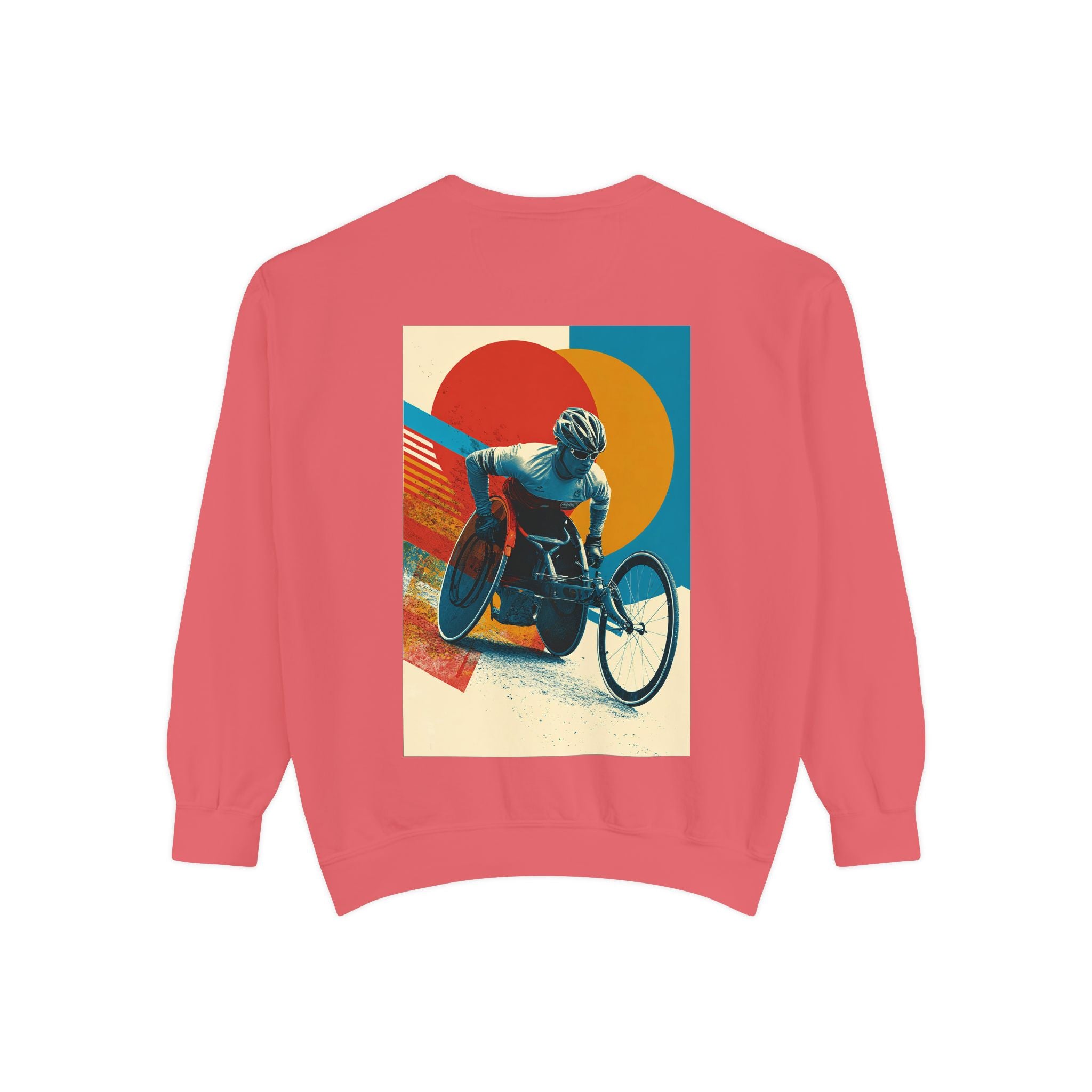 Inspirational Unisex Sweatshirt - Motivational Sports Wheelchair course Design | Perfect for Coaches, Athletes, Gifts, Casual Wear, and Events