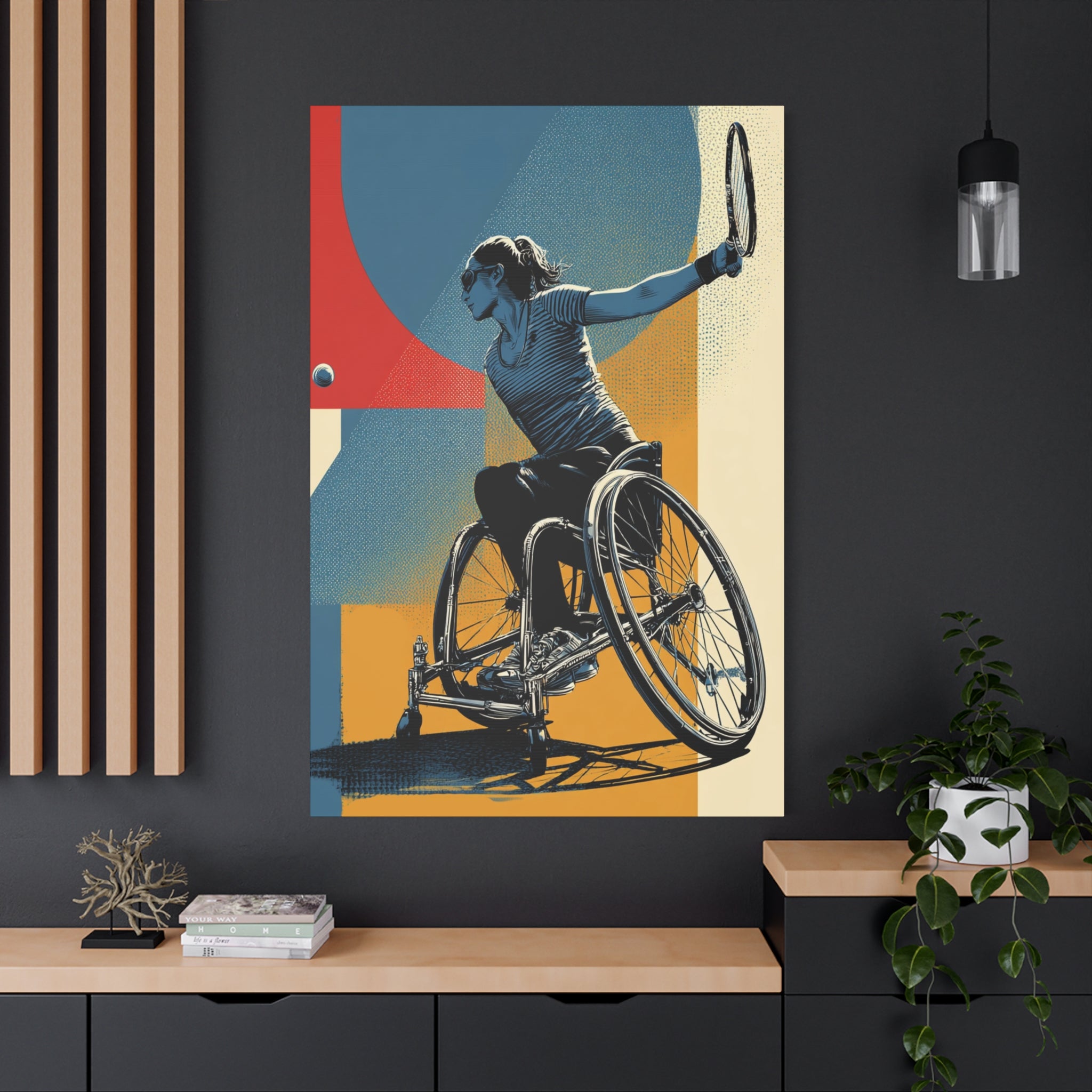 Empowering Wheelchair Tennis Canvas Art, Inspirational Wall Decor, Motivational Home Decor, Unique Gift for Sports Enthusiasts, [...]