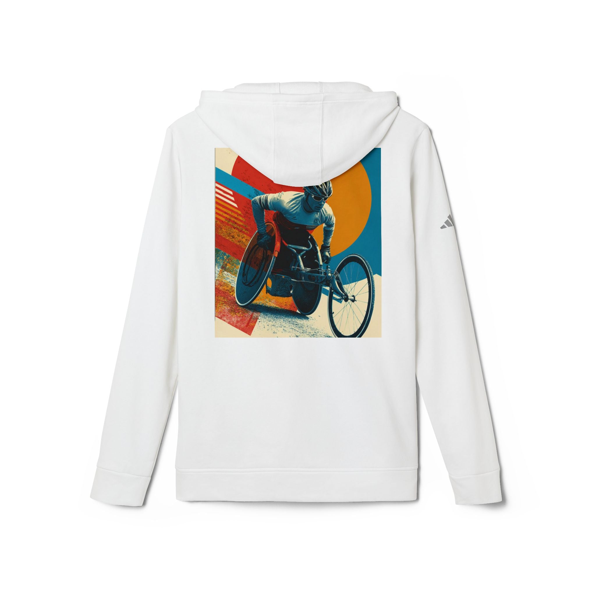 Adaptive Sports Wheelchair Course Hoodie - Unisex Fleece with Vibrant Design, Ideal for Athletes, Casual Wear, Gifts, Active Lifestyle
