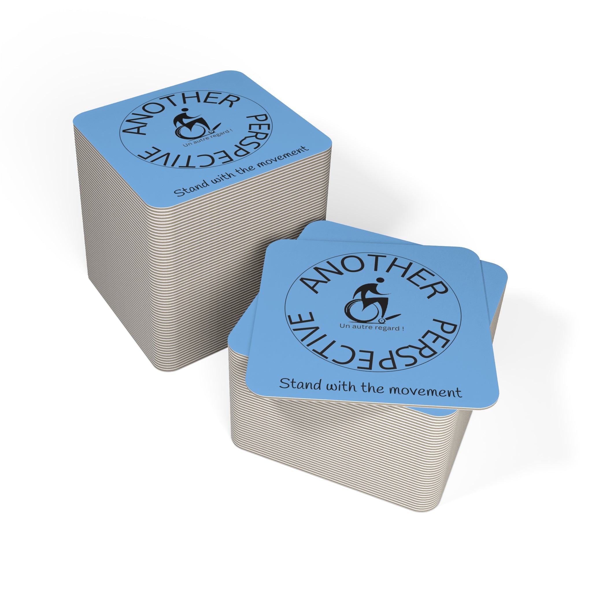 Colorful Coasters Set | Another Perspective Design - Perfect for Home Decor, Gifts, Tableware, Events, Eco-Friendly