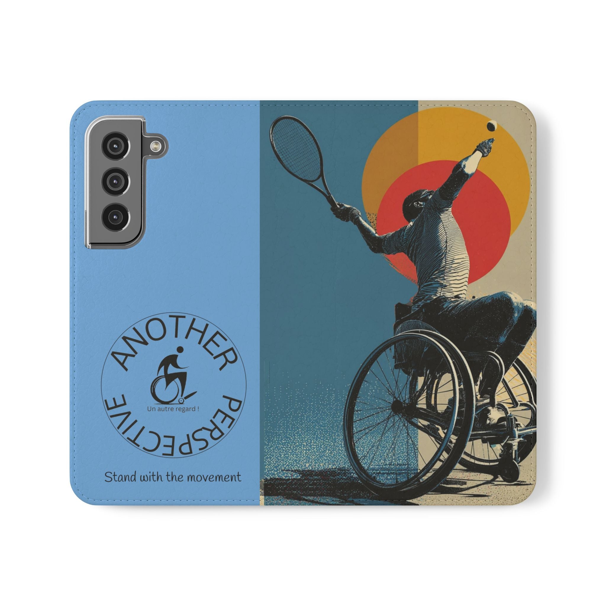 Sporty Flip Case for Athletes Tennis, Phone Wallet Cover, Stylish Mobile Case, Perfect Gift for Sports Fans, Functional Design