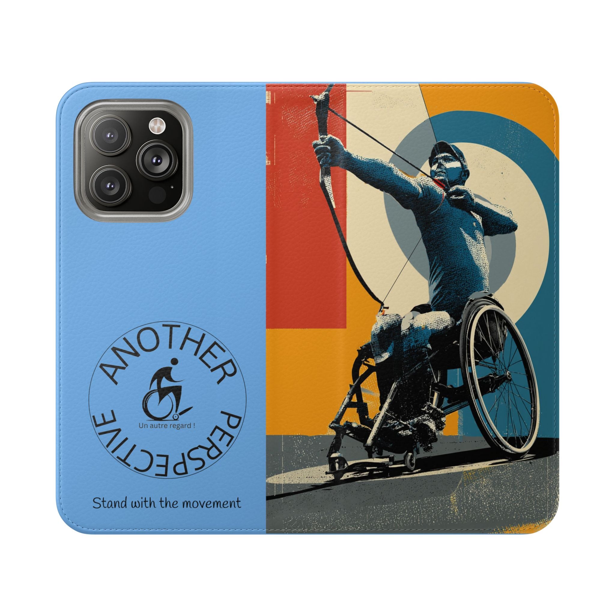Sporty Flip Case for Athletes Archery, Phone Wallet Cover, Stylish Mobile Case, Perfect Gift for Sports Fans, Functional Design