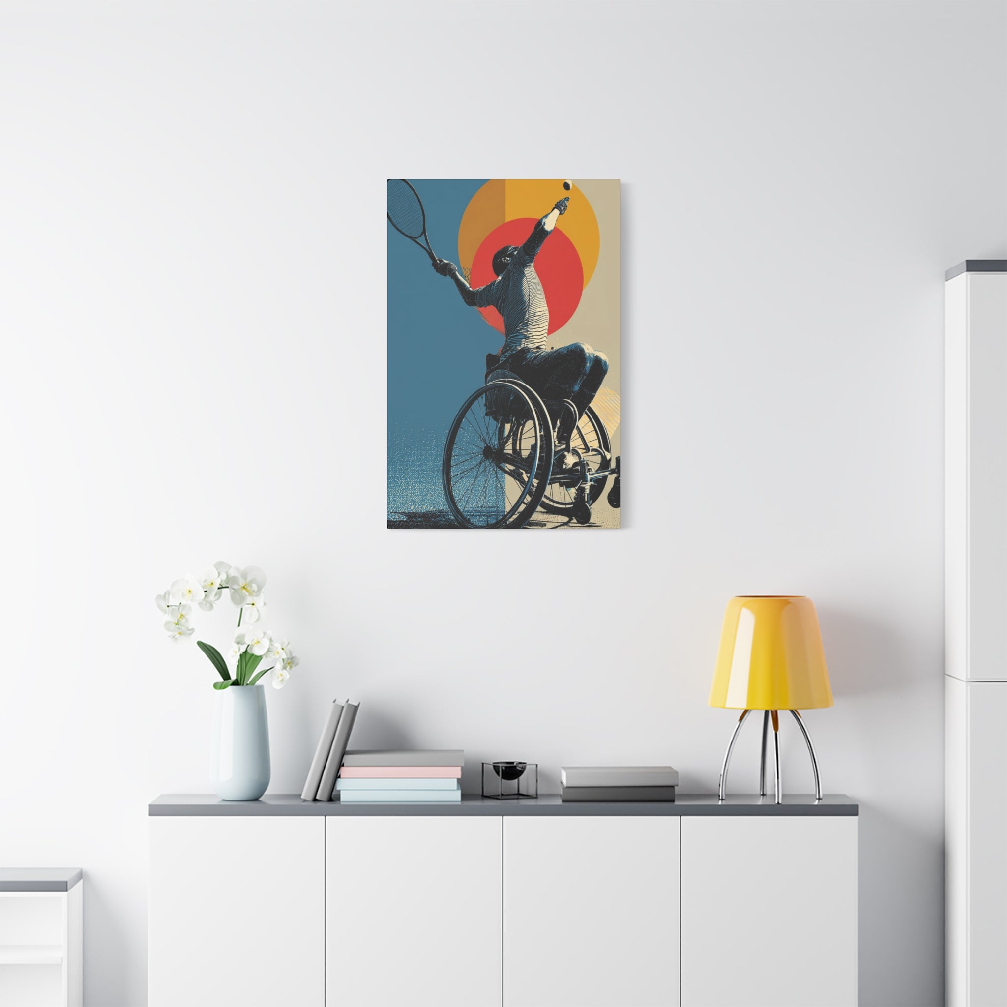 Empowering Wheelchair Tennis Canvas Art, Inspirational Wall Decor, Motivational Home Decor, Unique Gift for Sports Enthusiasts, [...]