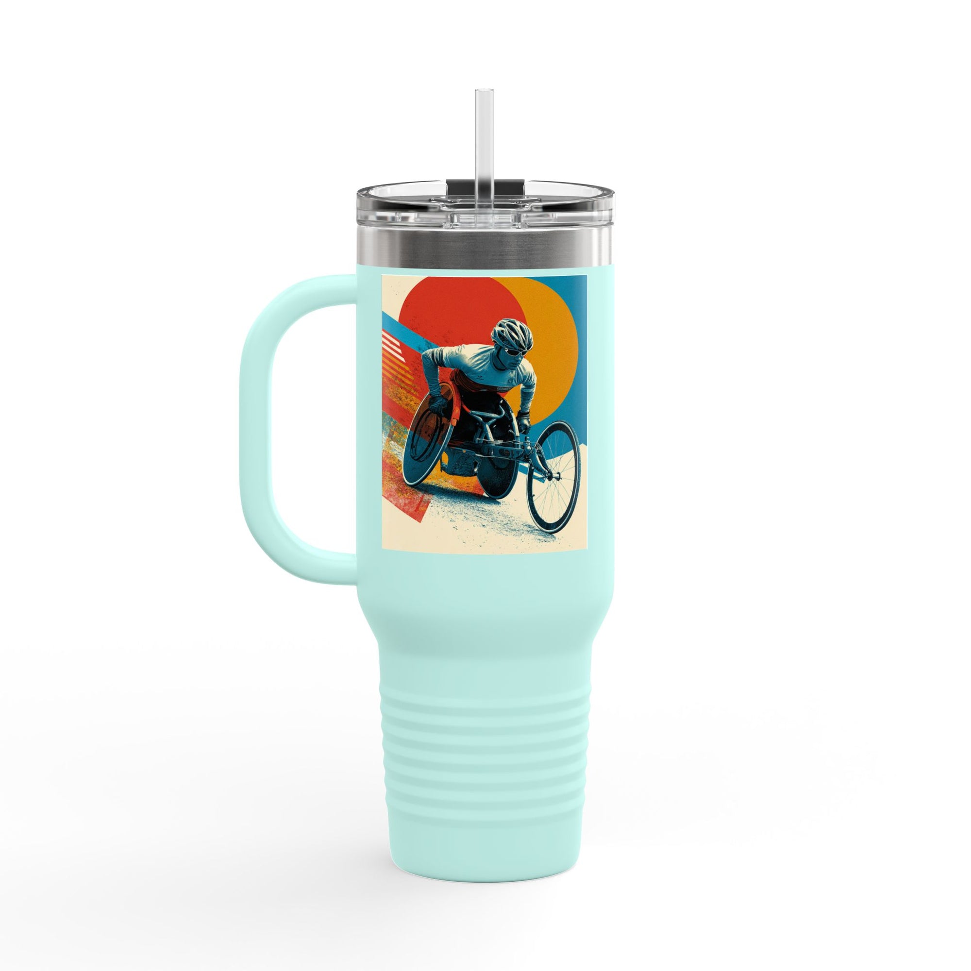 Vibrant Insulated Travel Mug, 40oz | Stylish Drinkware for Outdoor Adventures, Sports, Travel, Gifts