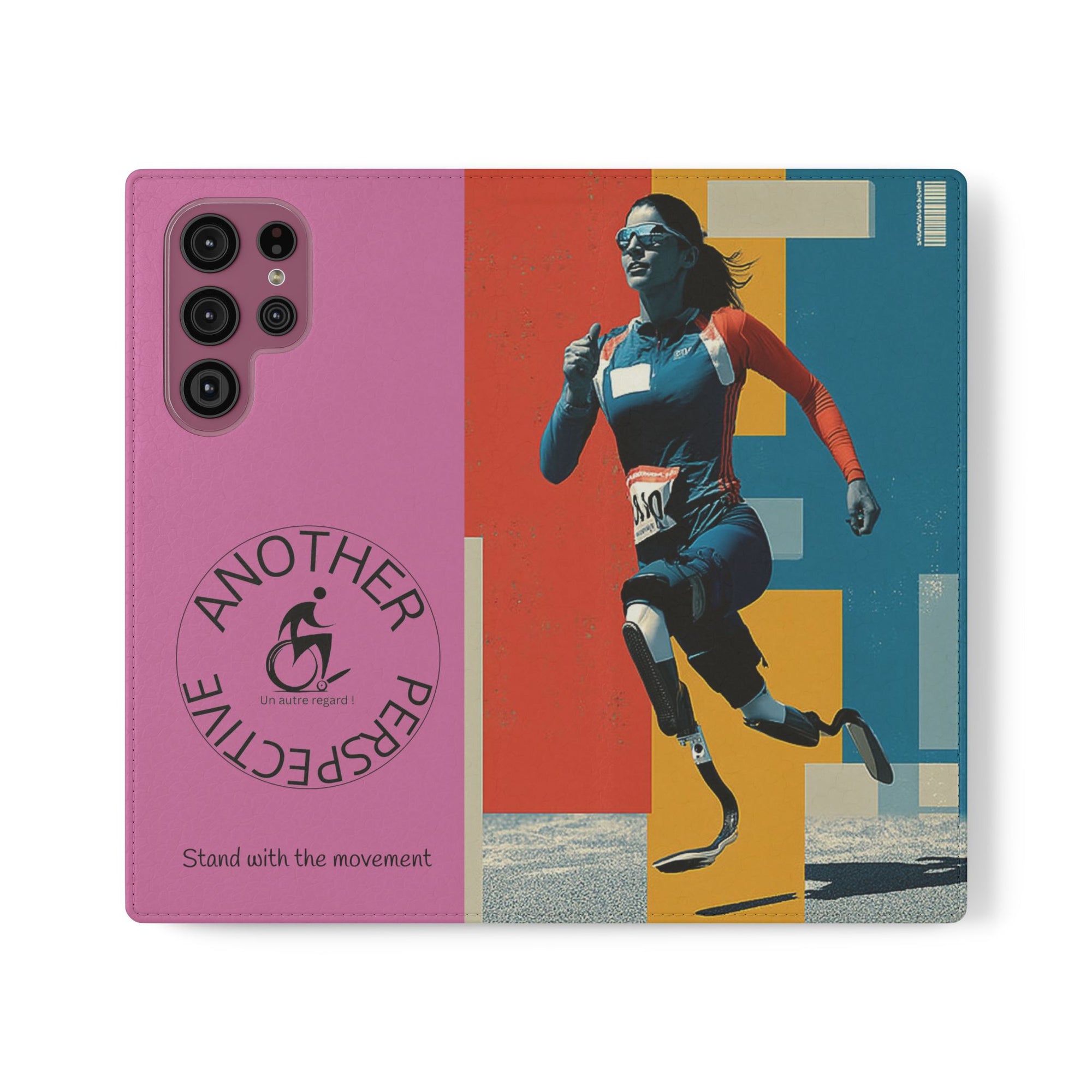 Empowering Flip Cases for Smartphones Course| Stand with the Movement, Stylish Phone Cover, Unique Gift, Inclusive Design, Support Accessibility
