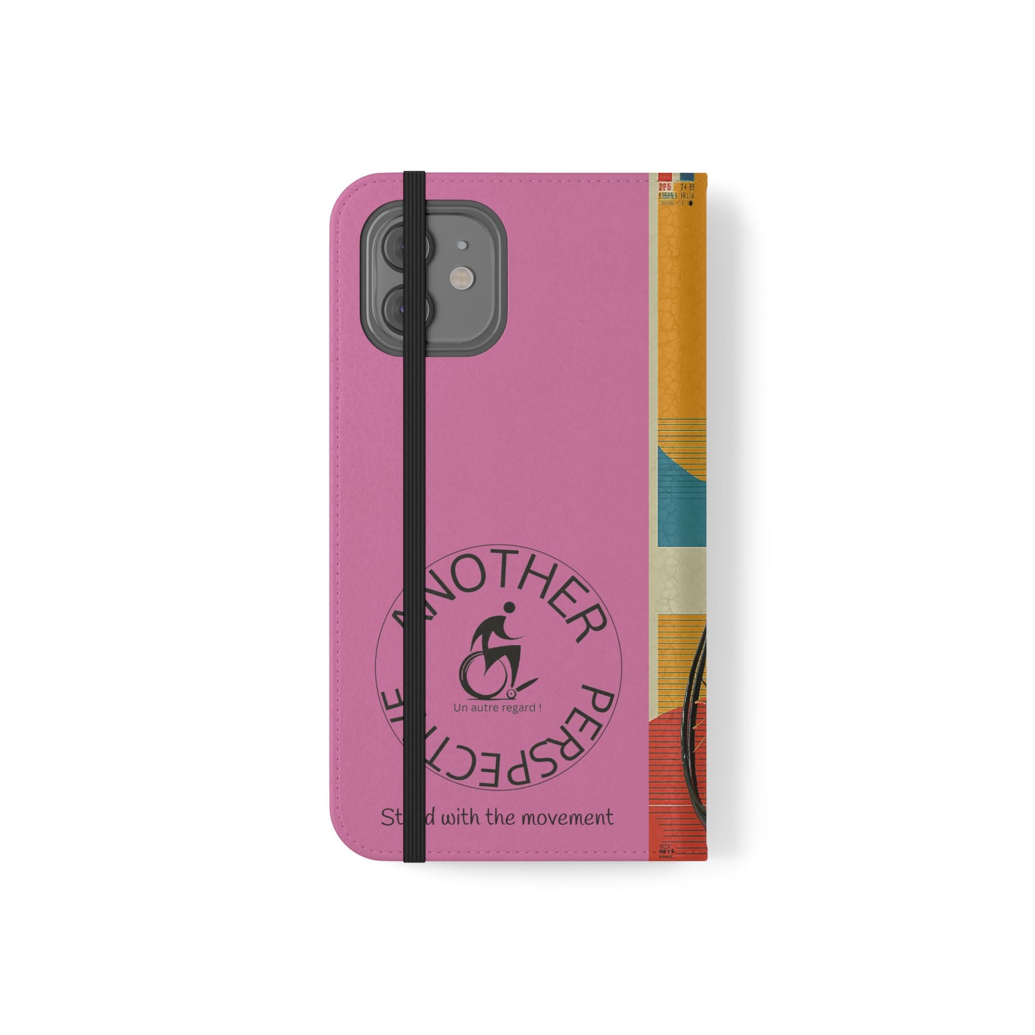 Sporty Flip Case for Wheelchair Basket Athletes, Phone Cover, Active Lifestyle Accessory, Gift for Sports Lovers, Personalized Case