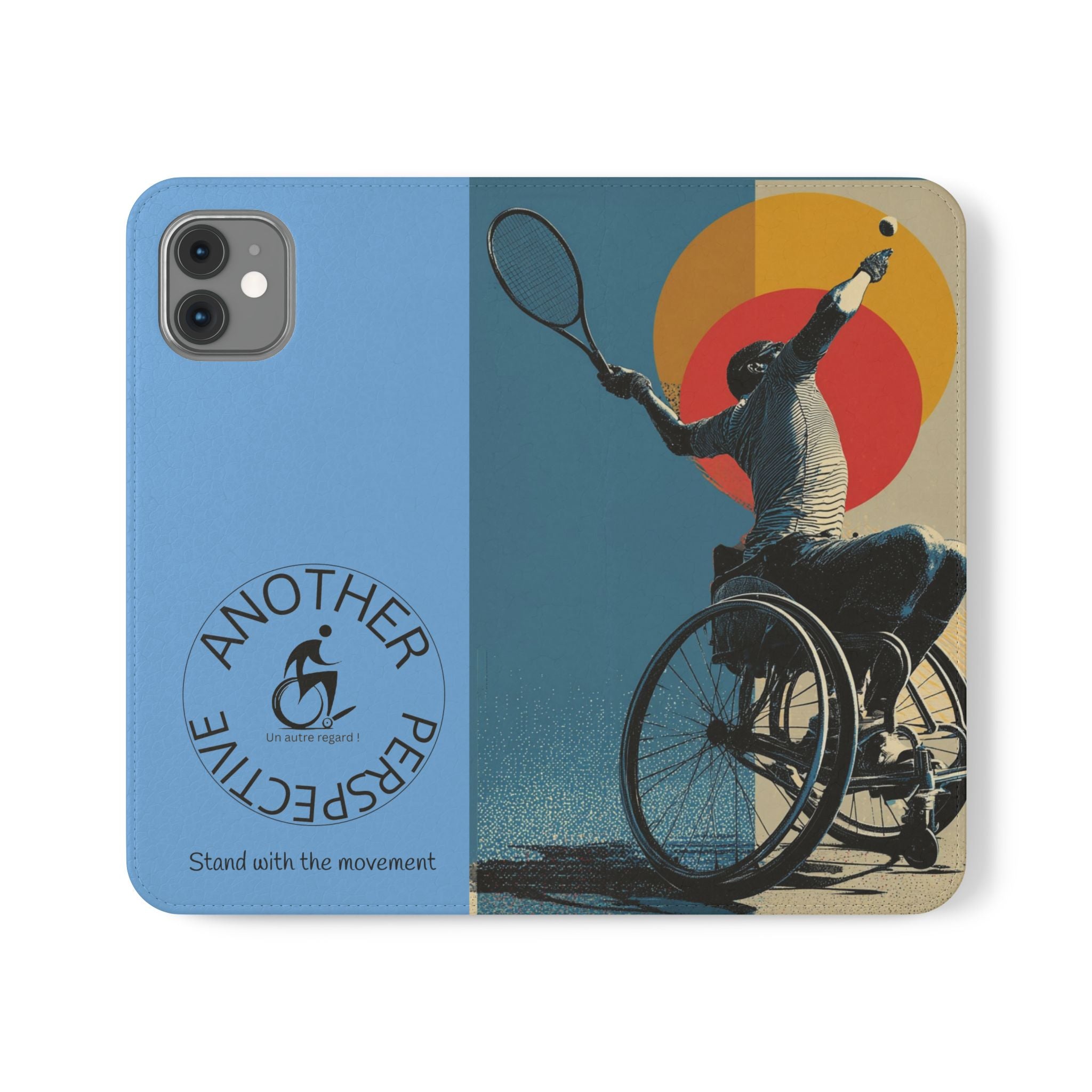 Sporty Flip Case for Athletes Tennis, Phone Wallet Cover, Stylish Mobile Case, Perfect Gift for Sports Fans, Functional Design