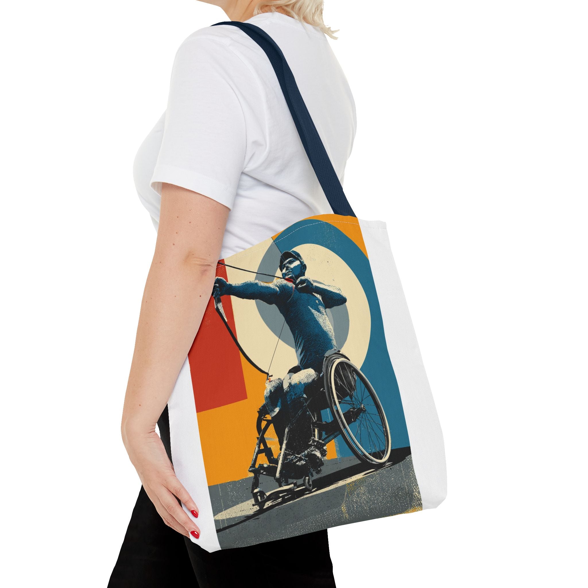 Inspirational Wheelchair Sports Tote Bag | Motivational Gym Bag, Everyday Use, Eco-Friendly Gift, Unique Sporty Design