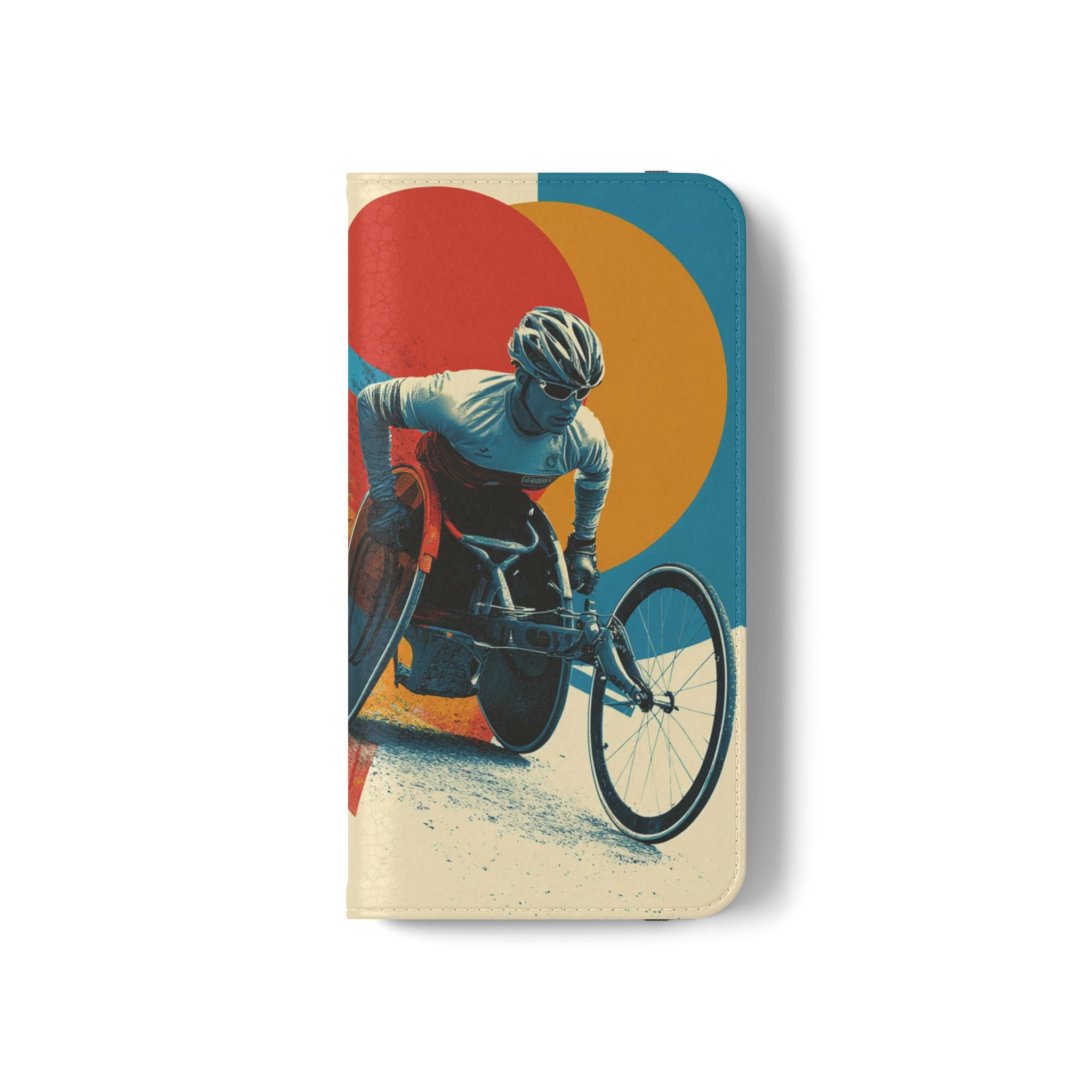 Mobility Advocate Flip Case for Phone Wheelchair, Supportive Gift for Activists, Stylish Wallet Phone Case, Perfect for Everyday Use
