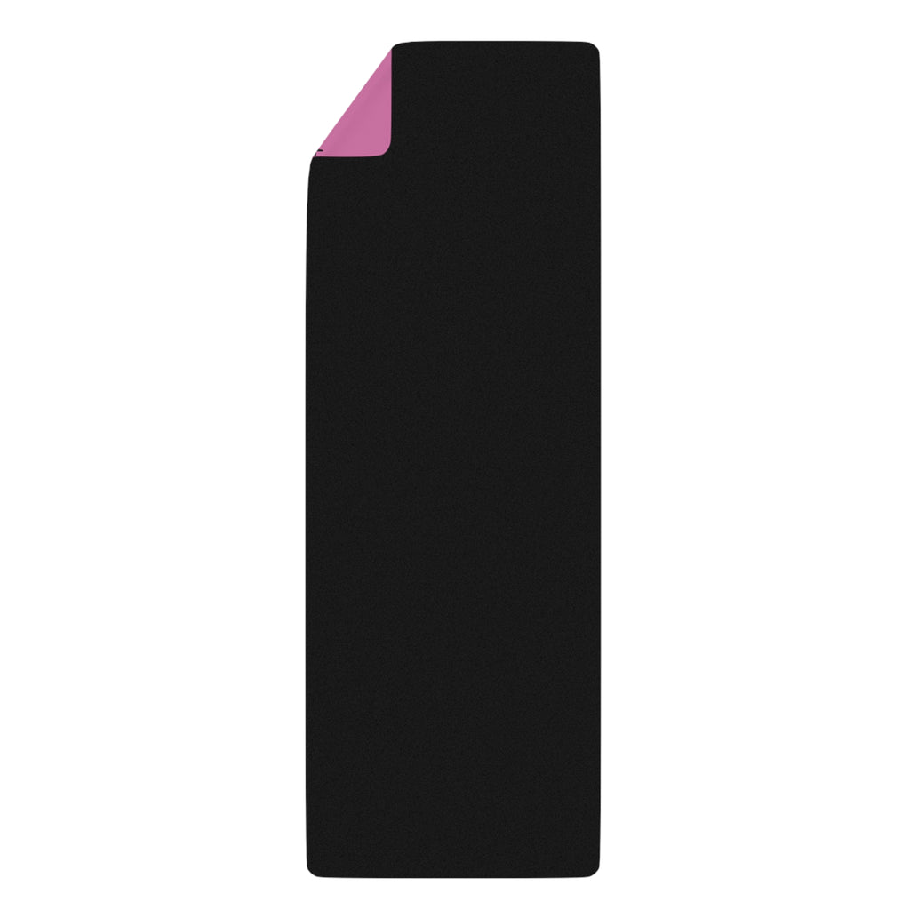 Rubber Yoga Mat with Inspirational Design - Ideal for Fitness Lovers, Home Workouts, Yoga Classes, Mindfulness, Gift for Yogis