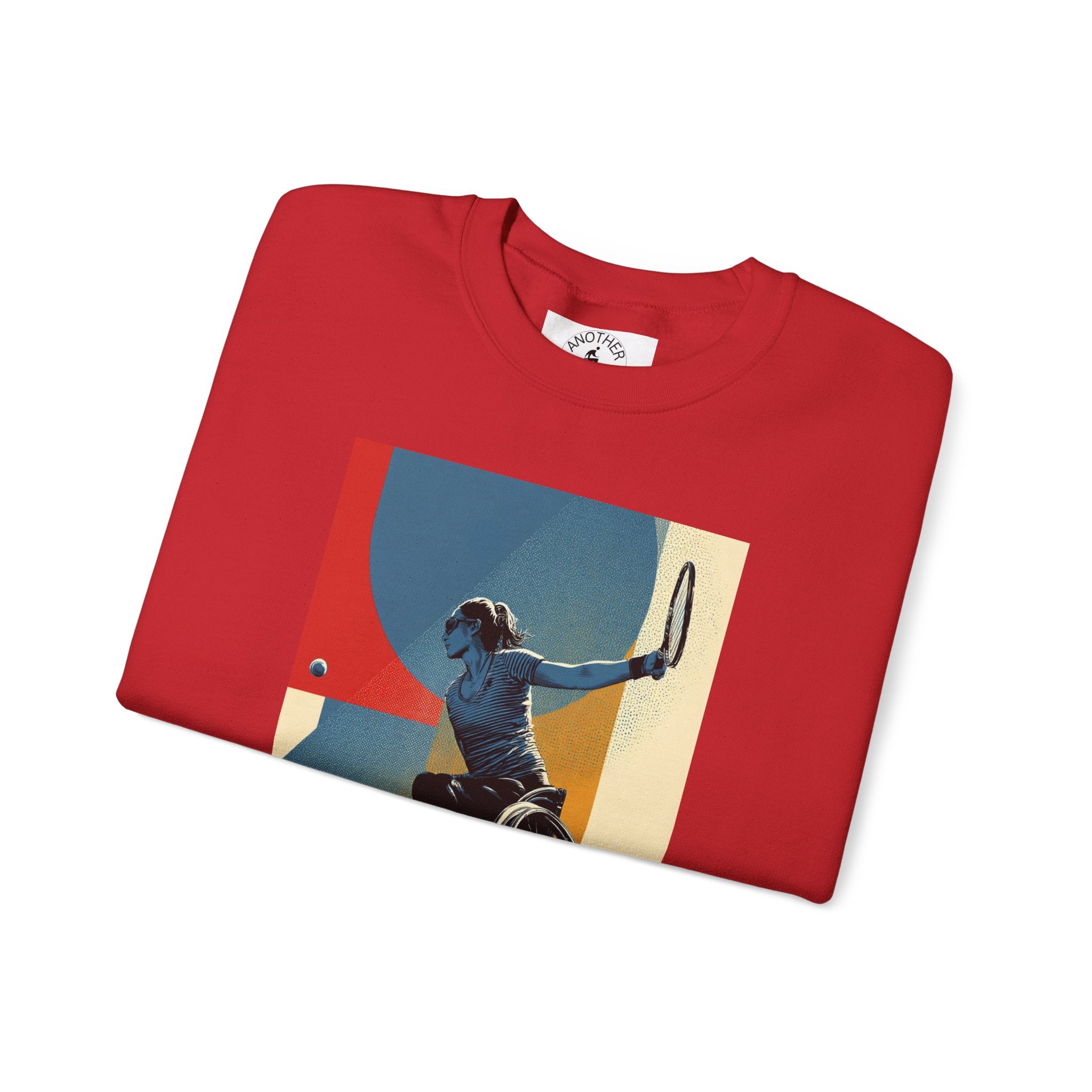 Inclusive WheelChair Course Sports Themed Sweatshirt for Empowerment, Unisex Heavy Blend Crewneck, Inspirational Gift for Activists