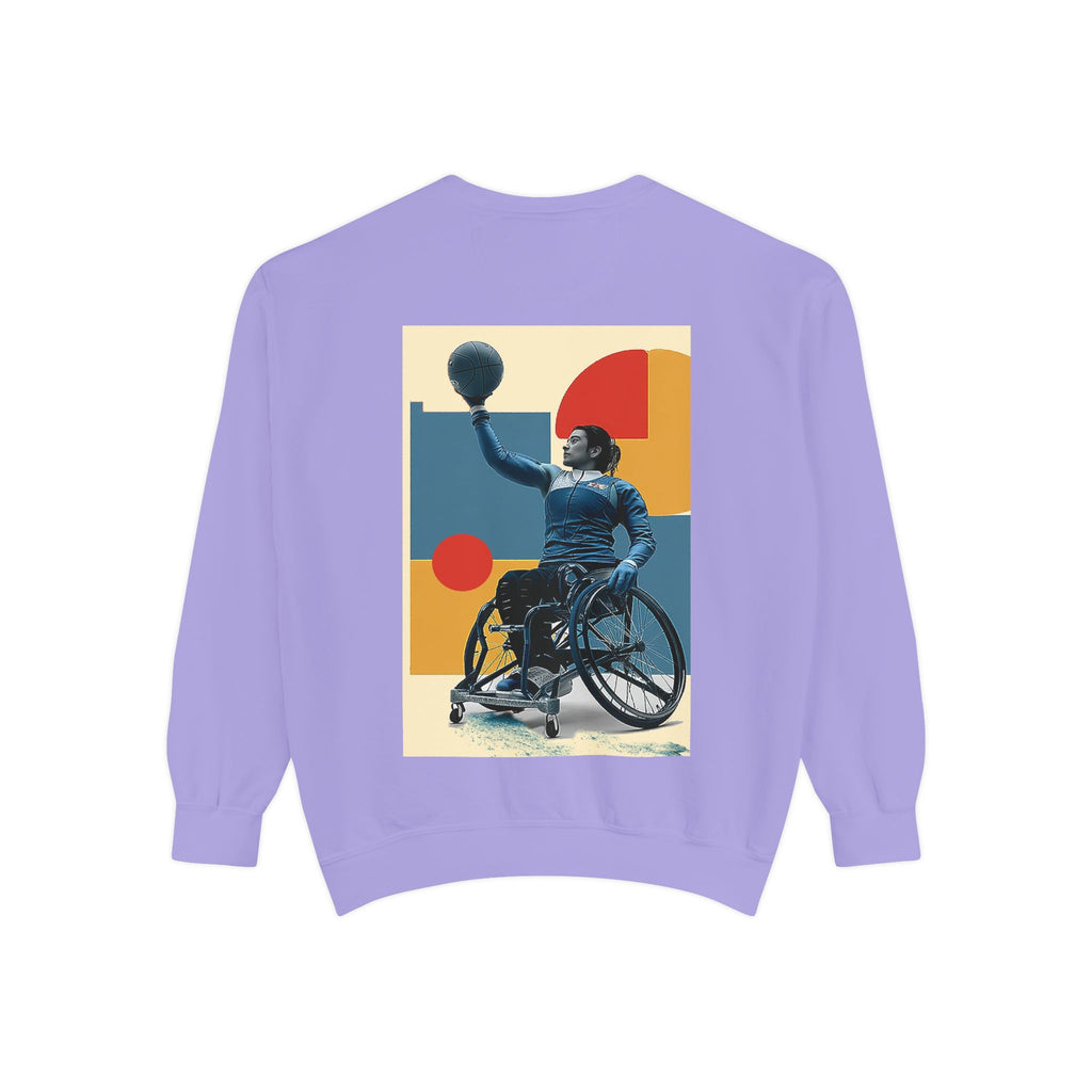 Inspirational Unisex Sweatshirt - Motivational Sports Basket Design | Perfect for Coaches, Athletes, Gifts, Casual Wear, and Events