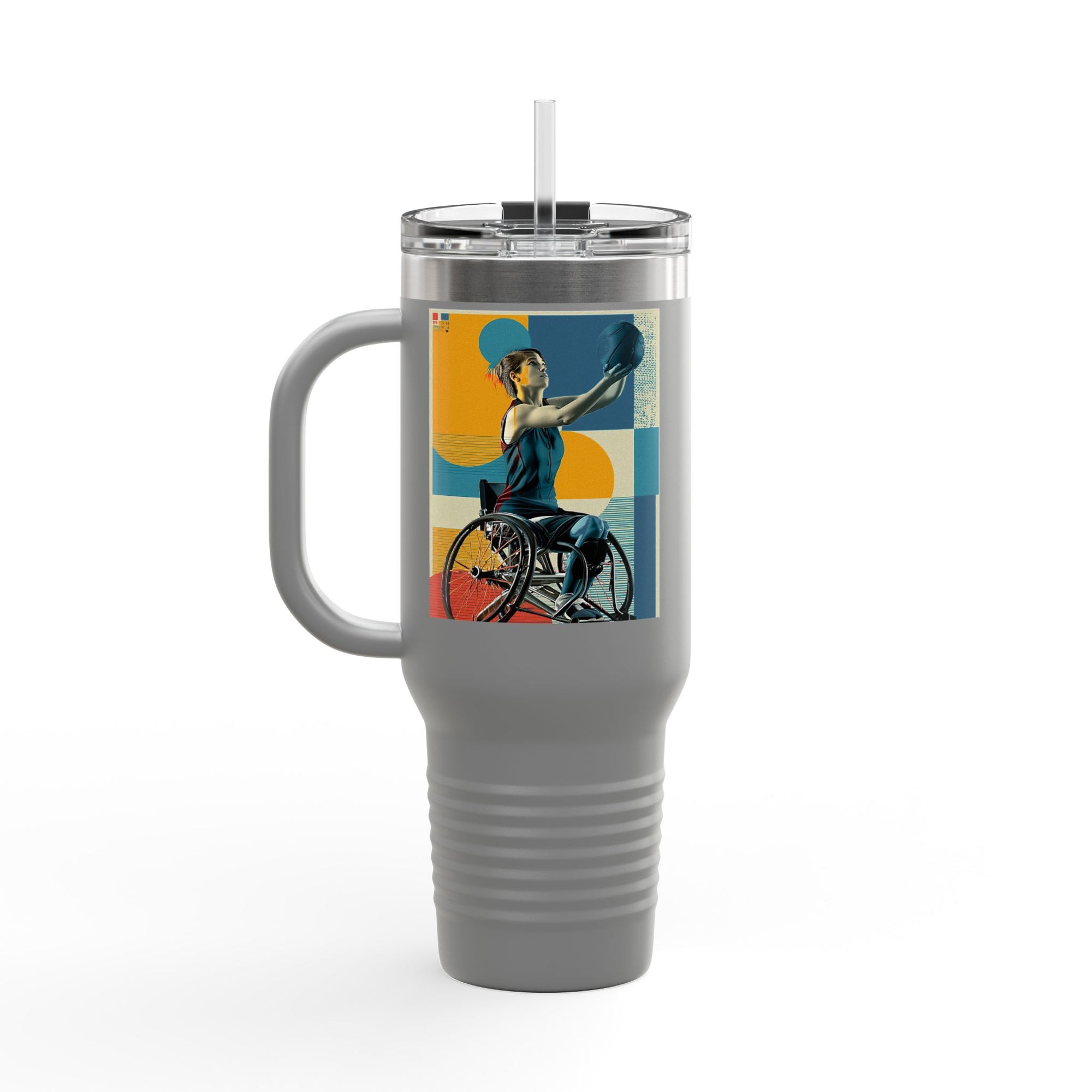 Vibrant Insulated Travel Mug, 40oz | Stylish Drinkware for Outdoor Adventures, Sports, Travel, Gifts