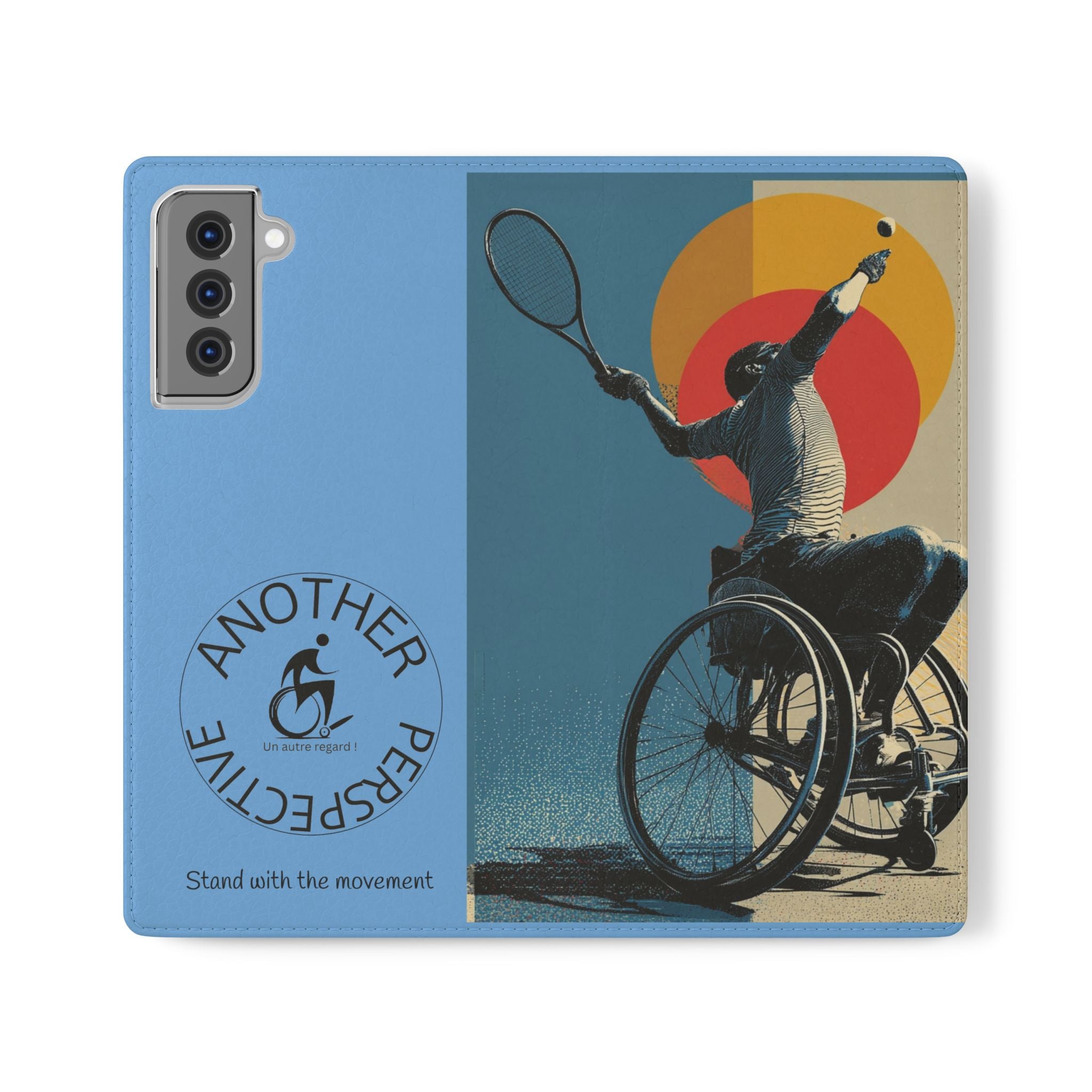 Sporty Flip Case for Athletes Tennis, Phone Wallet Cover, Stylish Mobile Case, Perfect Gift for Sports Fans, Functional Design