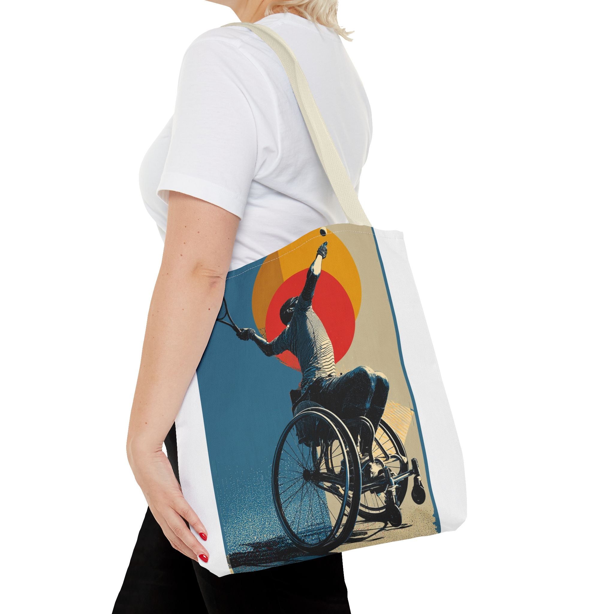 Inspirational Tennis Sports Tote Bag | Motivational Gym Bag, Everyday Use, Eco-Friendly Gift, Unique Sporty Design