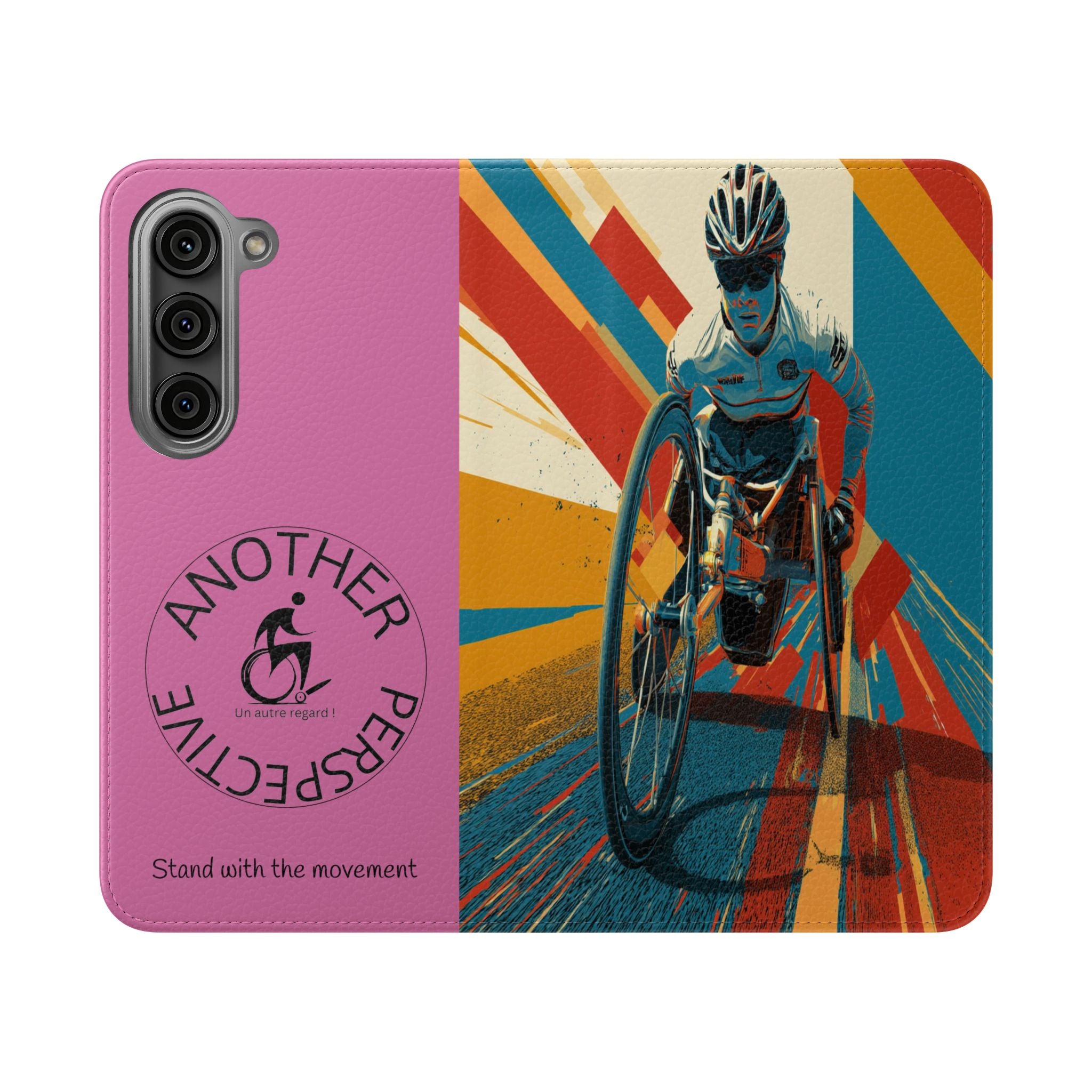 Inclusive Flip Cases for All Wheelchair, Phone Wallet, Strong & Stylish, Stand with the Movement, Perfect Gift, Everyday Use